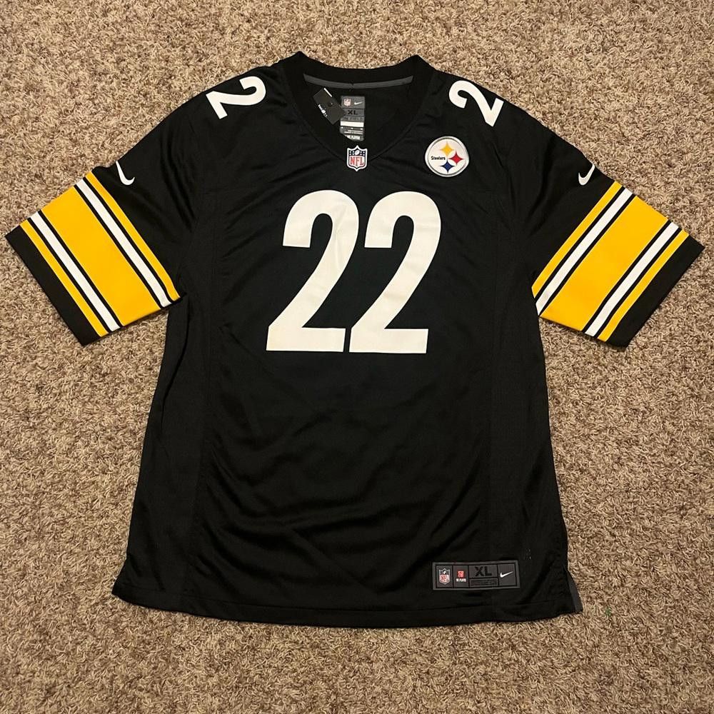 Nfl Pittsburgh Steelers Men's Game Football Jersey In Black