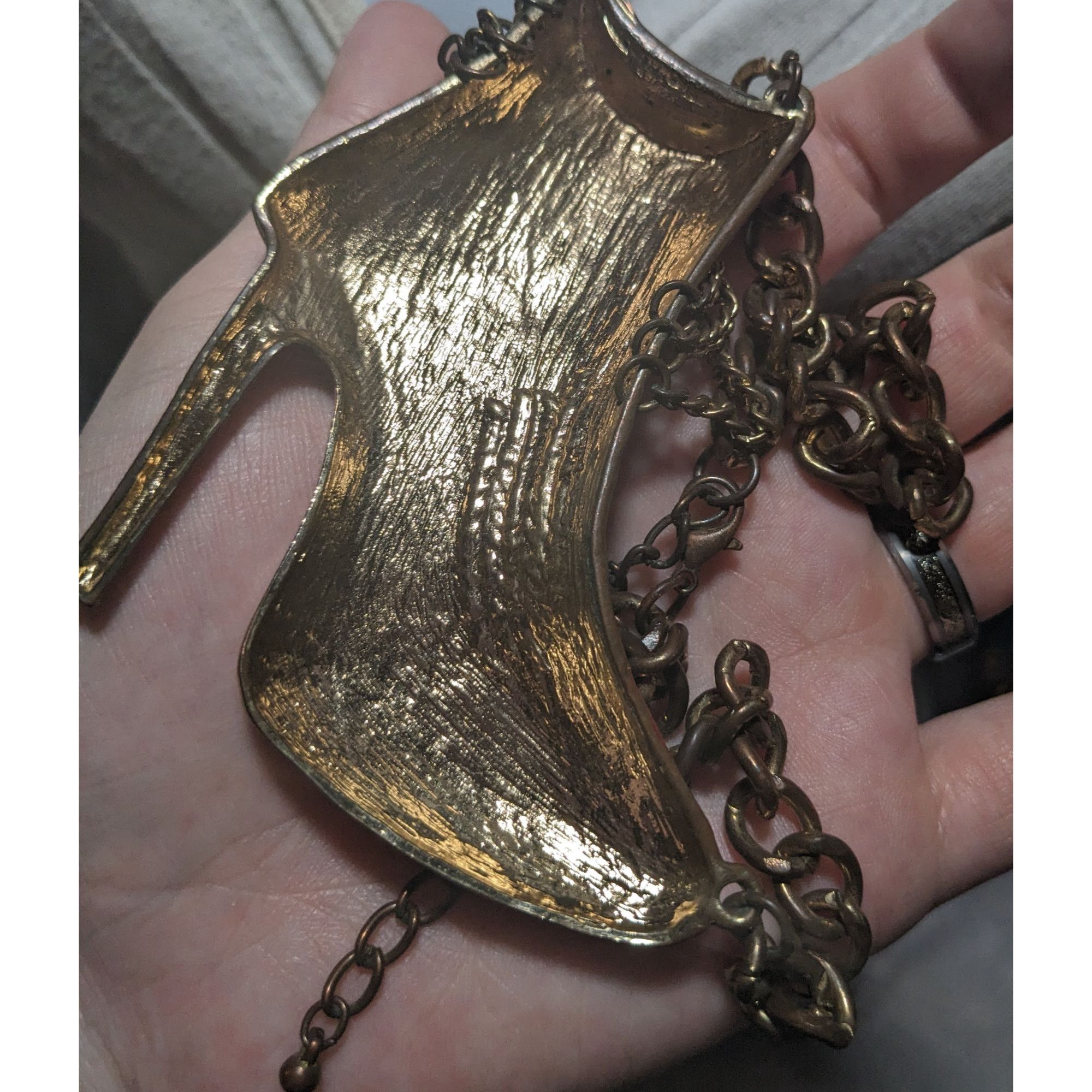 Other Red High Heel Chain Boot Pendant Necklace Size ONE SIZE - 11 Thumbnail