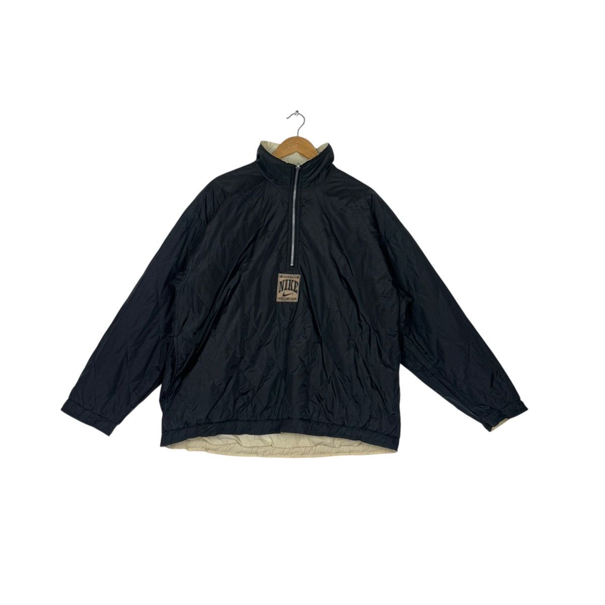 Nike Nike Reversible Black/Beige Light Jacket Size US M / EU 48-50 / 2 - 2 Thumbnail