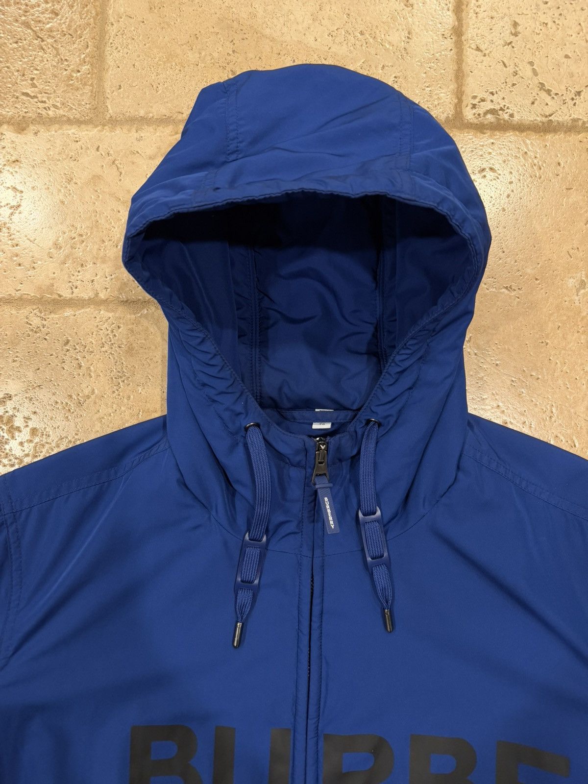 Burberry Burberry Horseferry Print Check Nylon Blue Hooded Jacket Size US XL / EU 56 / 4 - 8 Thumbnail