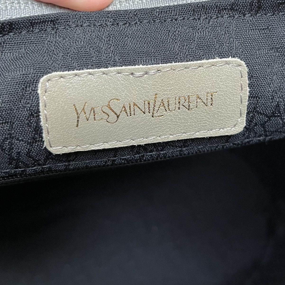 Yves Saint Laurent RARE YSL Vintage Woven Taupe Shoulder Bag Size ONE SIZE - 13 Thumbnail