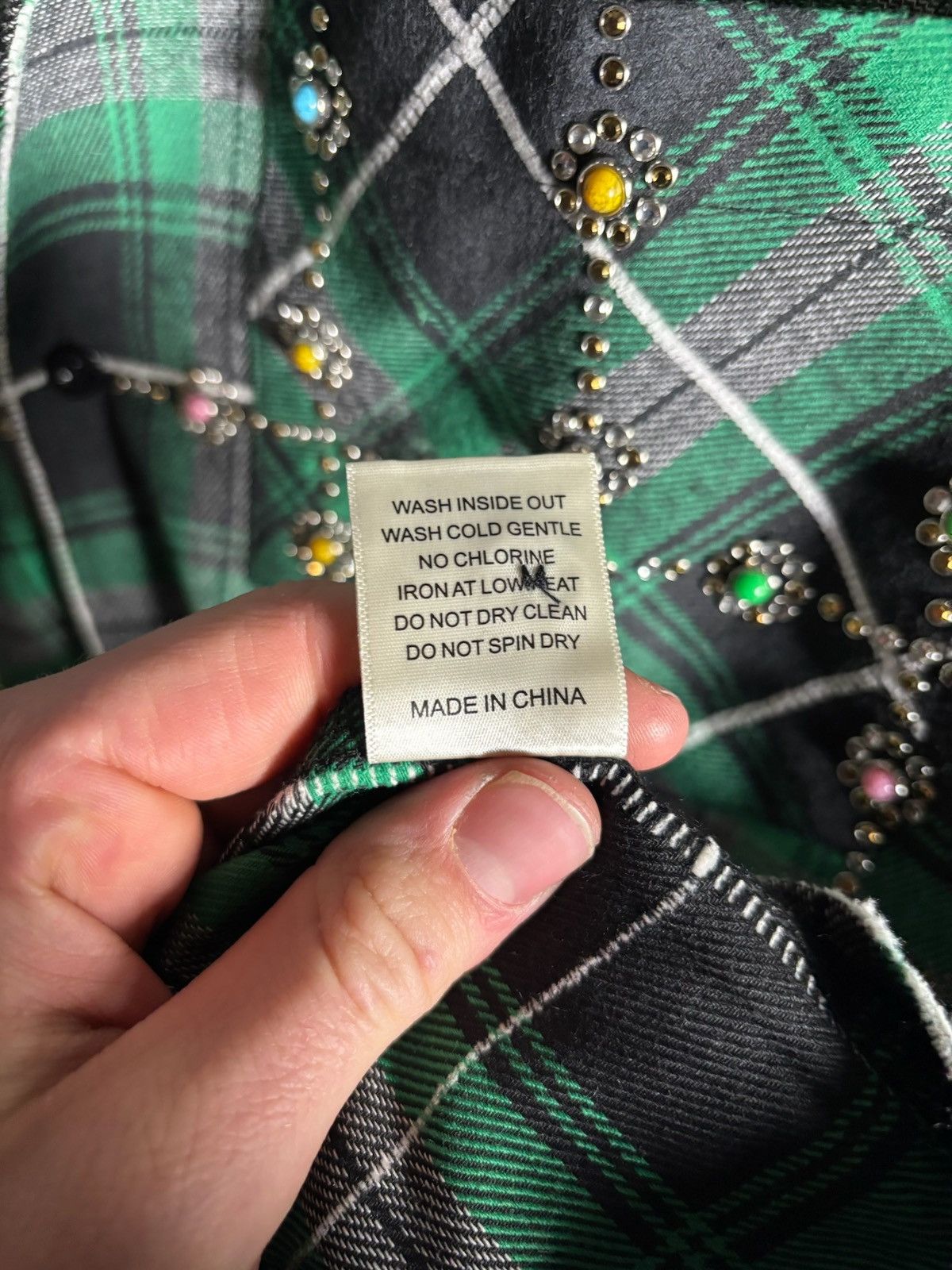 Vale Vale Forever Grinch Gems Flannel ‘Green’ Size US XXL / EU 58 / 5 - 6 Thumbnail