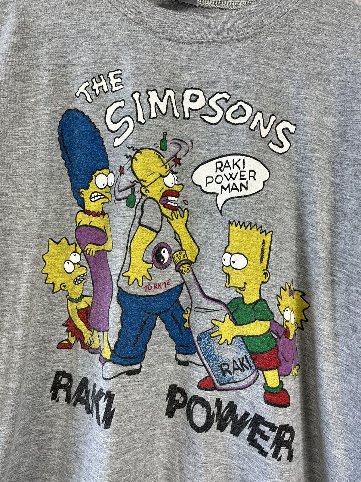 The Simpsons × Vintage The Simpsons - Raki Power Vodka Buzz Vintage T-shirt (N) Size US L / EU 52-54 / 3 - 2 Thumbnail