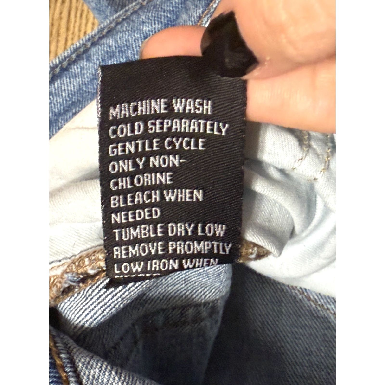 Vintage Indigo & Chino Jeans Men 34x30 Blue Denim Straight Pocket Jeans 5-Pocket Regular Rise Mid Vintage No Size US 34 / EU 50 - 6 Thumbnail