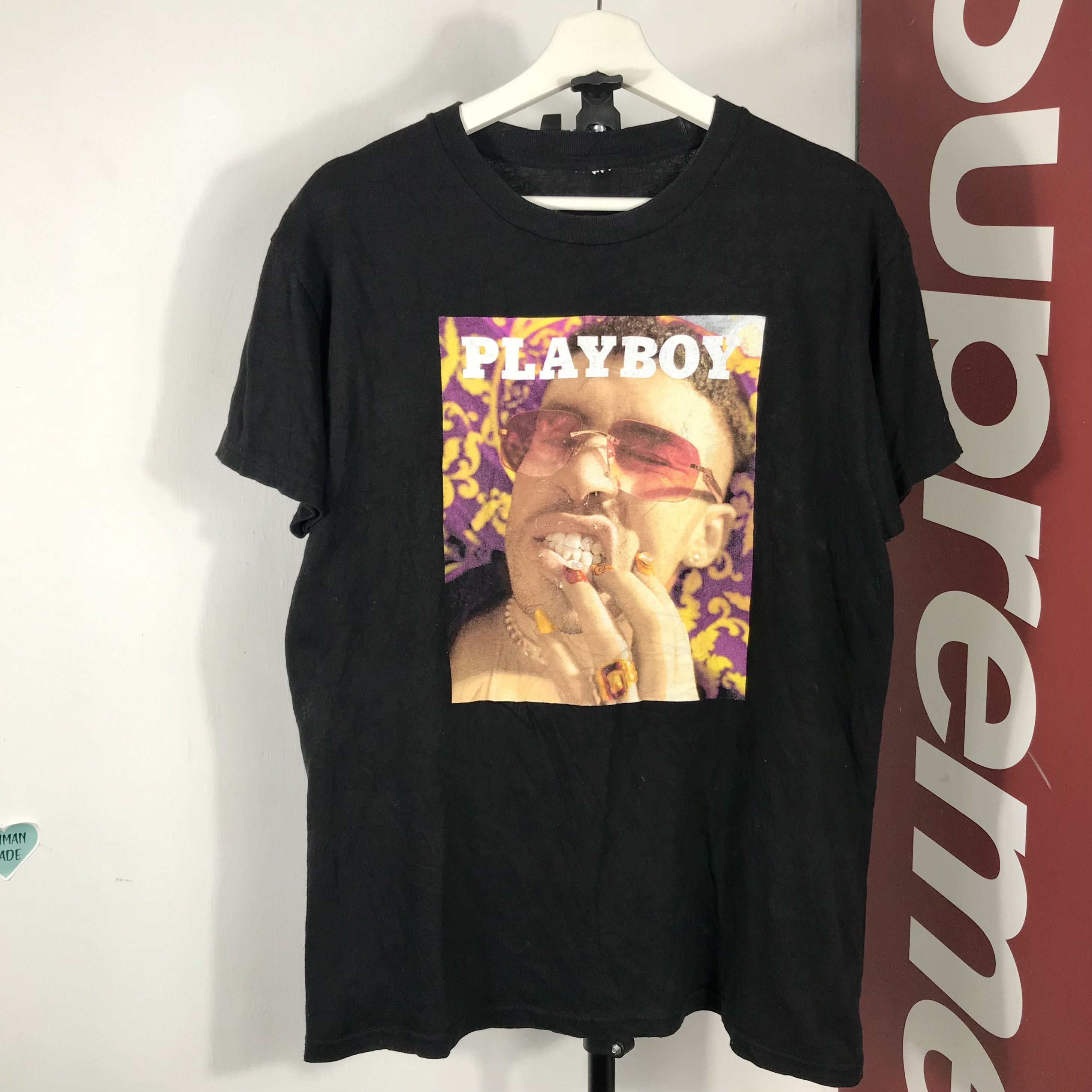 Playboy vintage y2k Sergio Calabasas Playboy Bad Bunny Tee Size US M / EU 48-50 / 2 - 1 Thumbnail