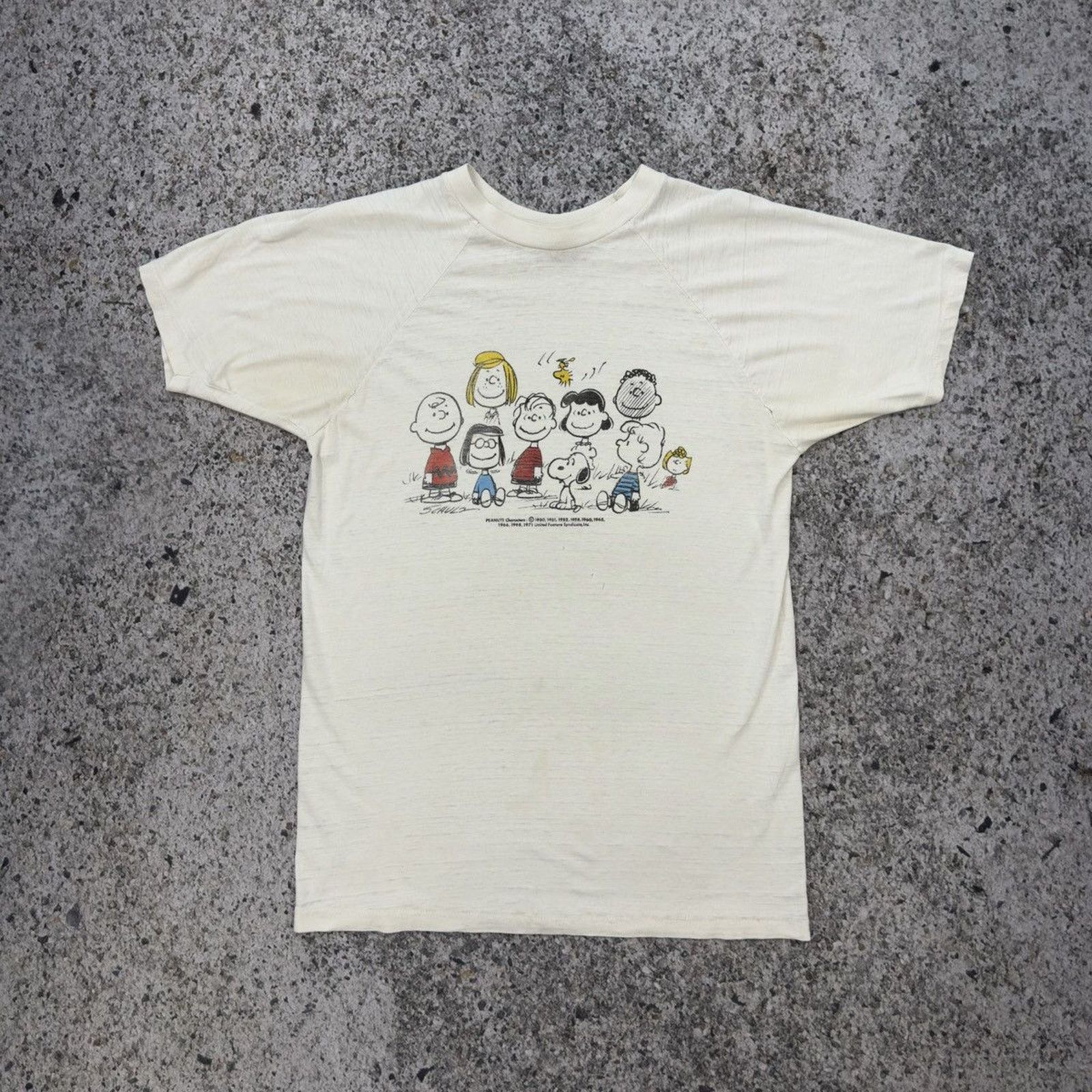 Vintage 70s Thrashed Distressed Paper Thin Peanuts Tee ERD Grunge Size US L / EU 52-54 / 3 - 1 Thumbnail