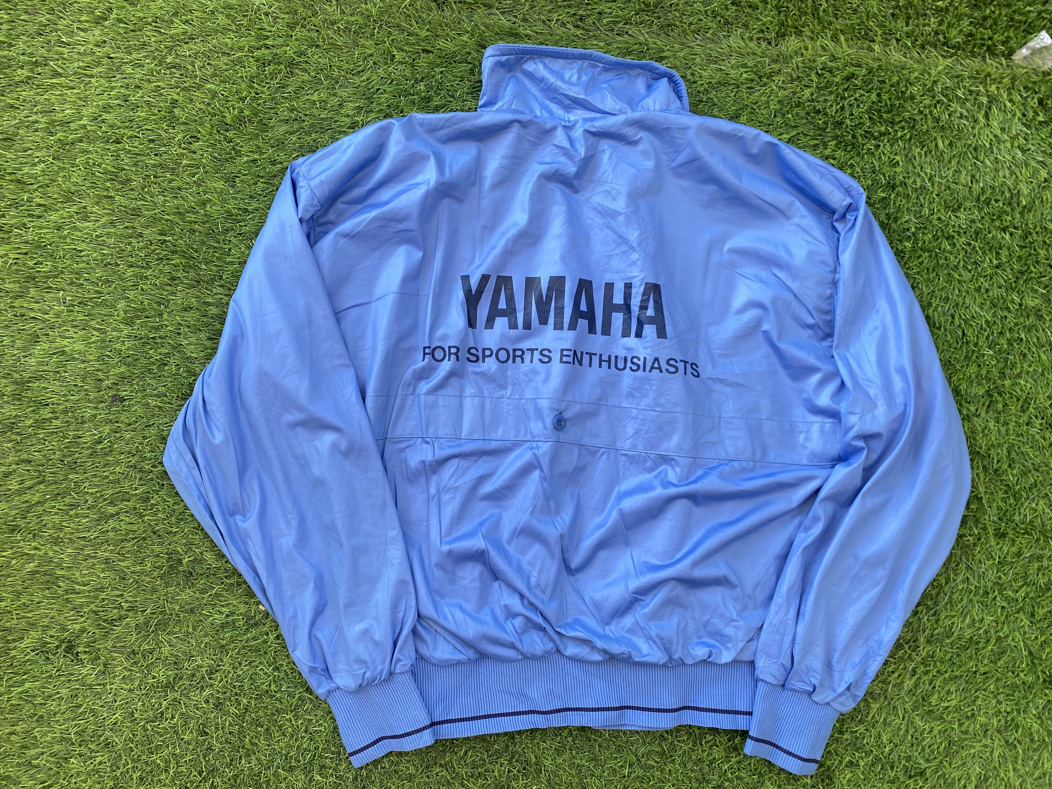 image of Vintage Yamaha Sports Windbreaker Jacket in Blue, Men's (Size Large)