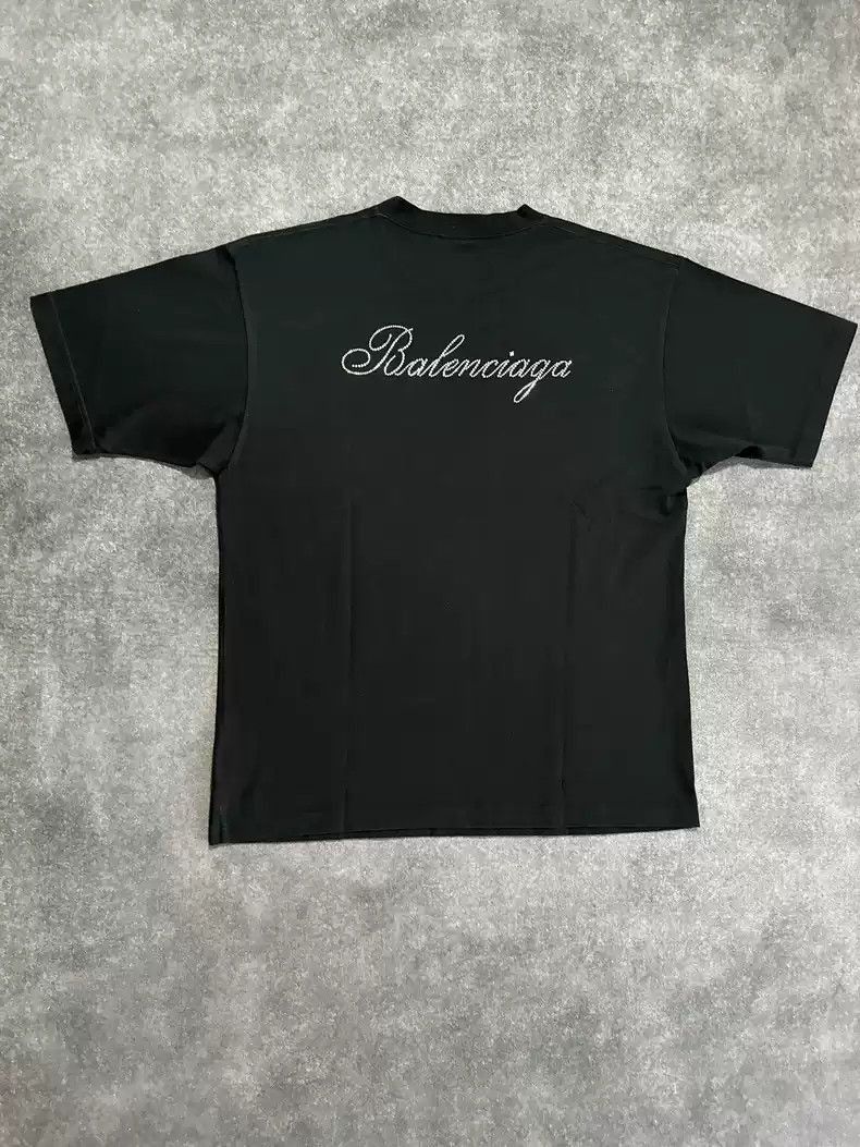 Balenciaga Balenciaga Spring 24 Hot Diamond Black Short Sleeves-2506 Size US XS / EU 42 / 0 - 1 Thumbnail