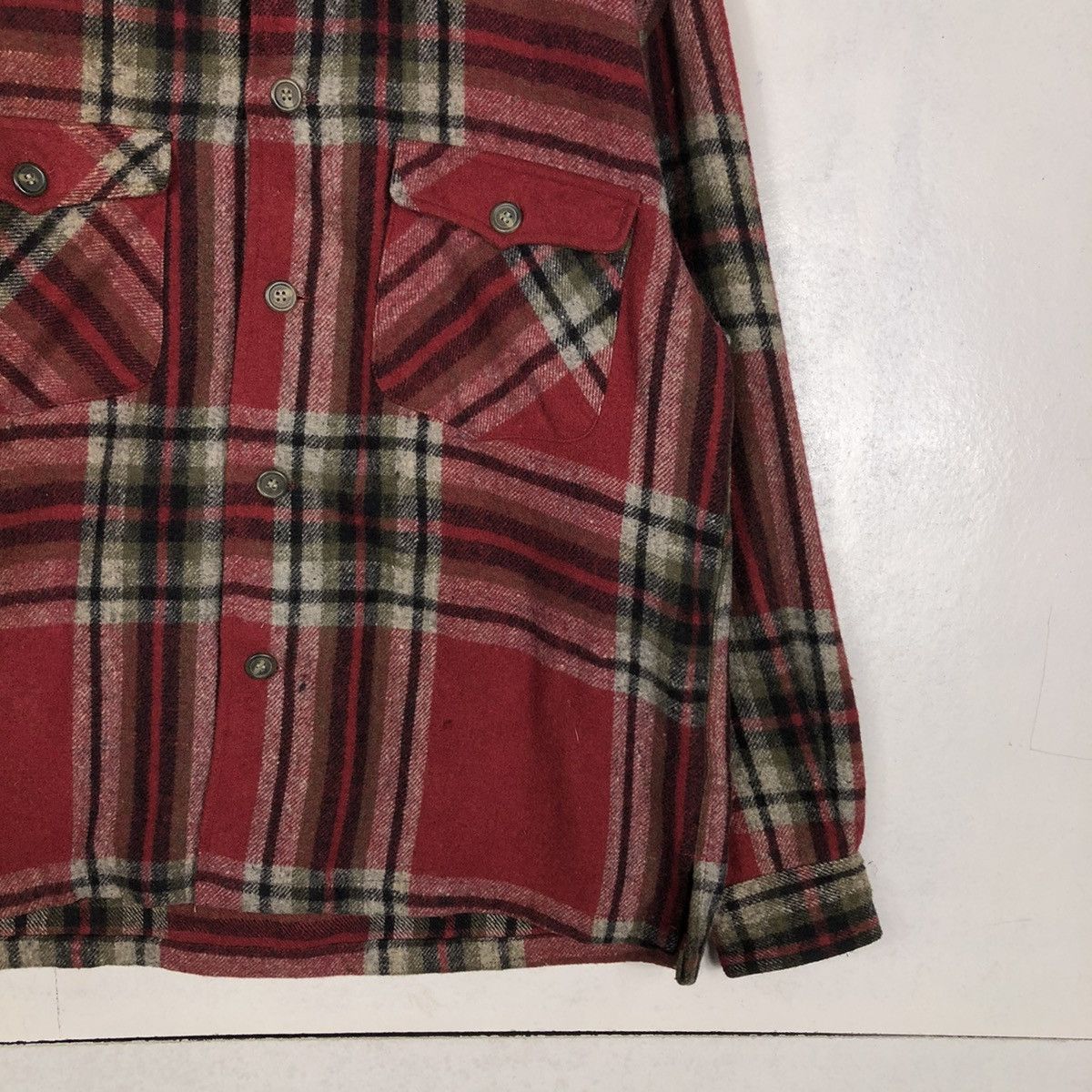 Flannel 📌VINTAGE WOOL FLANNEL JACKET RECIPRO ISSEY MIYAKE Size US M / EU 48-50 / 2 - 7 Thumbnail