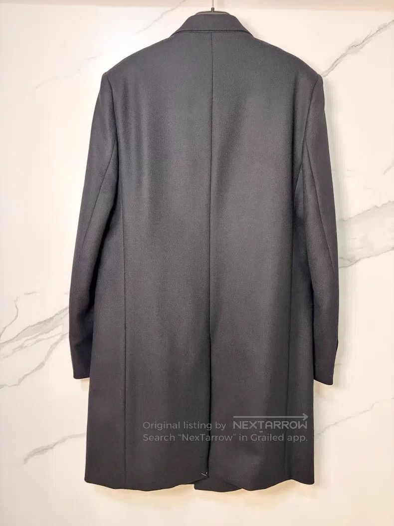 Saint Laurent Paris Saint Laurent Paris Black Wool Coat Size US M / EU 48-50 / 2 - 2 Thumbnail