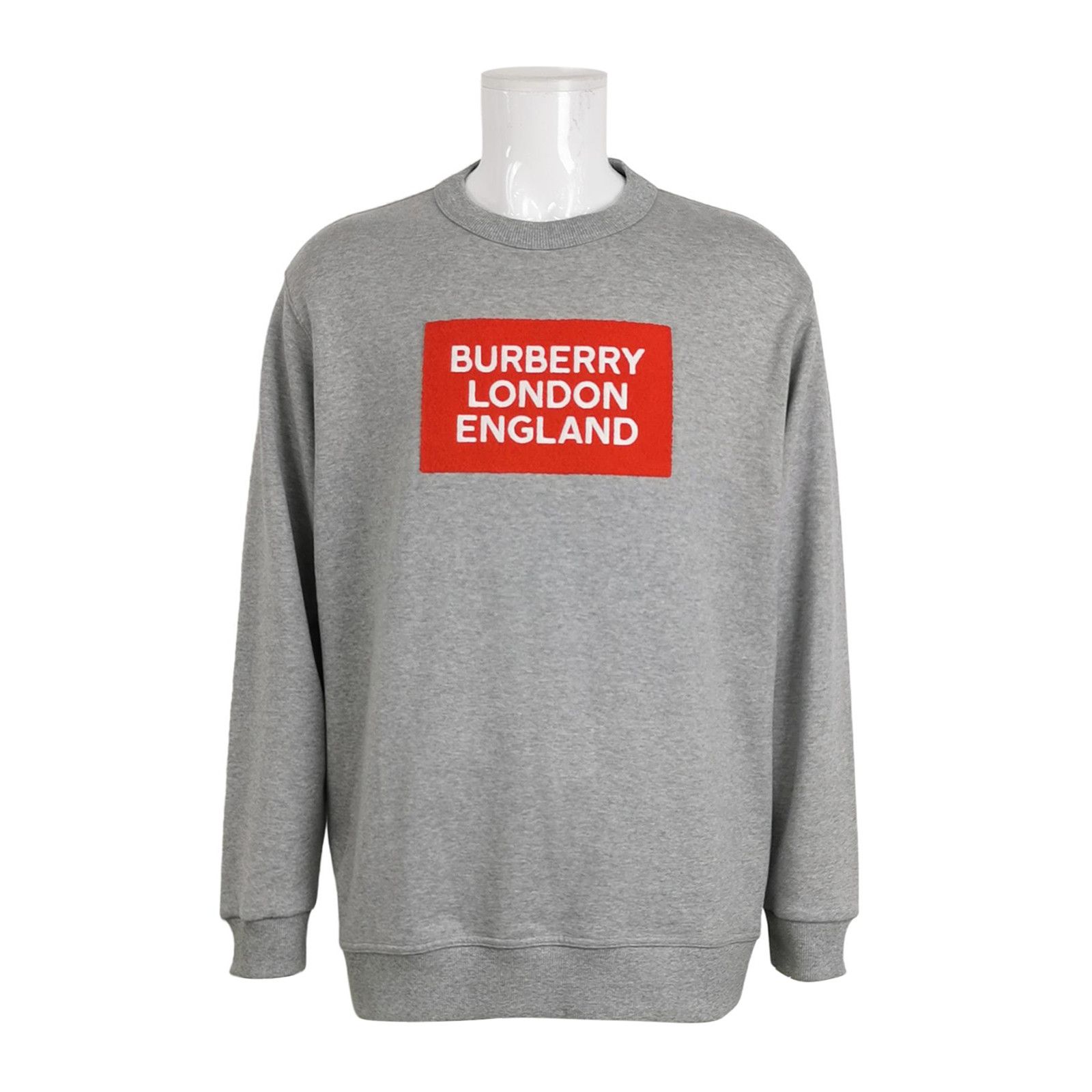 Burberry Burberry Gray Logo Crewneck Sweatshirt XXL Size US XXL / EU 58 / 5 - 1 Thumbnail