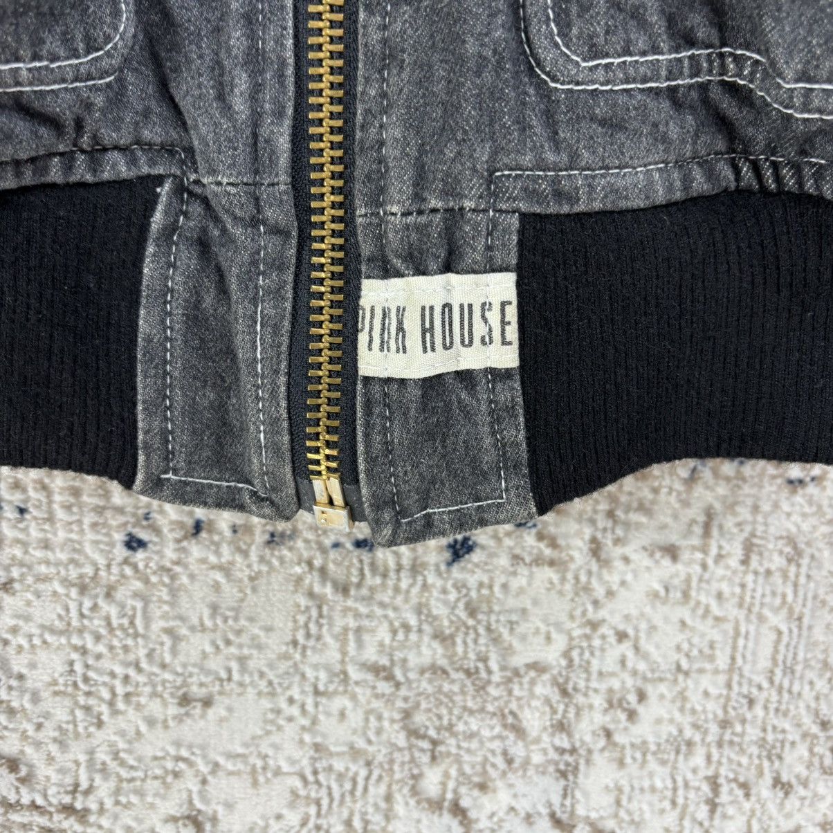 Pink House × Vintage Vintage Pink House Denim Bomber Jacket Size US S / EU 44-46 / 1 - 5 Thumbnail