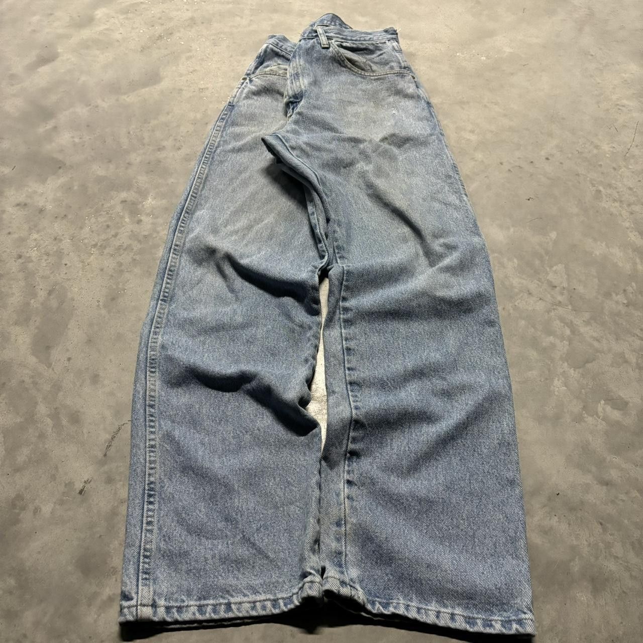 Japanese Brand × Vintage Crazy Vintage Y2K/2000s Light Wash Essential Denim Jeans! Size US 34 / EU 50 - 3 Thumbnail