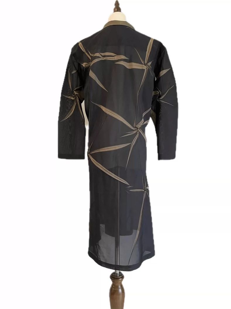 Issey Miyake Issey Miyake size:3 Black bamboo leaf pleated coat Size L / US 10 / IT 46 - 3 Thumbnail