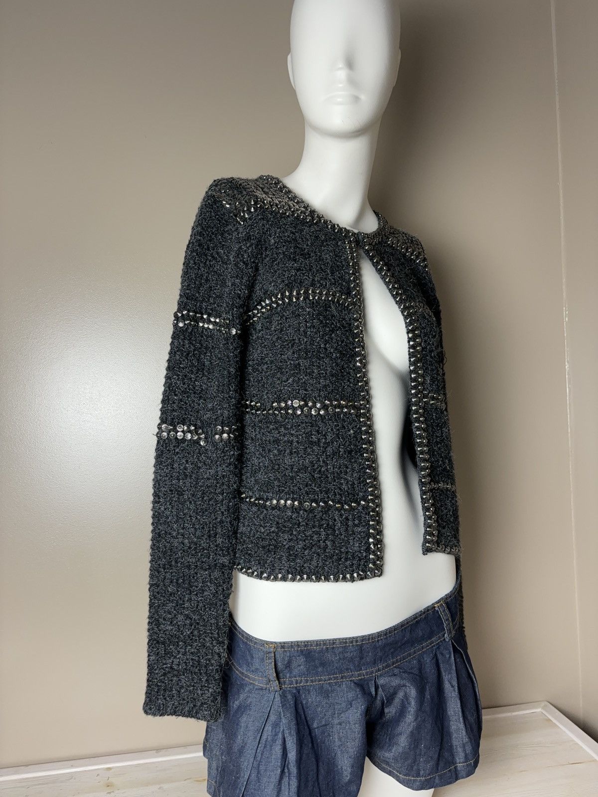 Vintage Archive vintage pullover knit cardigan chainmail Size S / US 4 / IT 40 - 6 Thumbnail