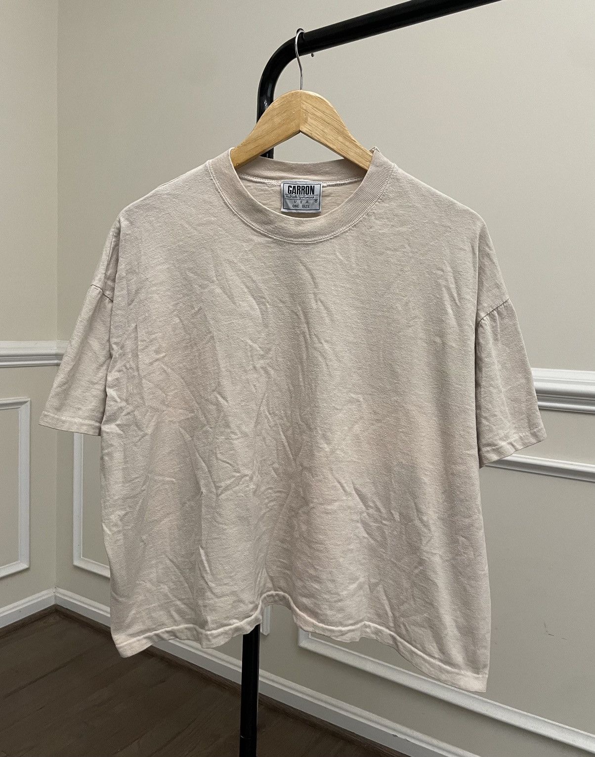 Vintage Vintage 90s Boxy Blank Tee Shirt Unsoundrags Hanes Size US S / EU 44-46 / 1 - 2 Thumbnail
