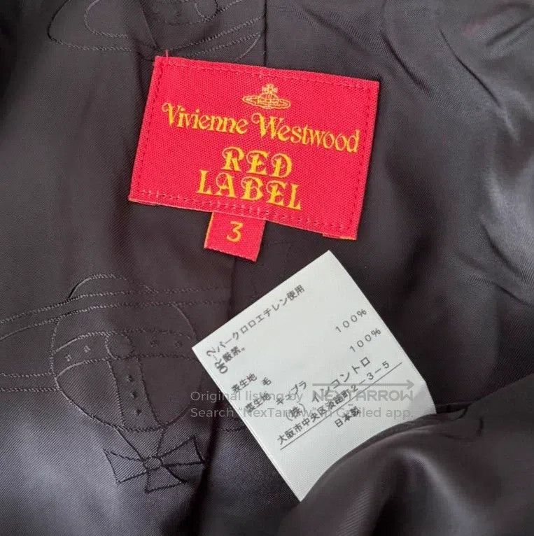 Vivienne Westwood Vivienne Westwood Red Plaid Heart Neckline Blazer Jacket Size L / US 10 / IT 46 - 4 Thumbnail
