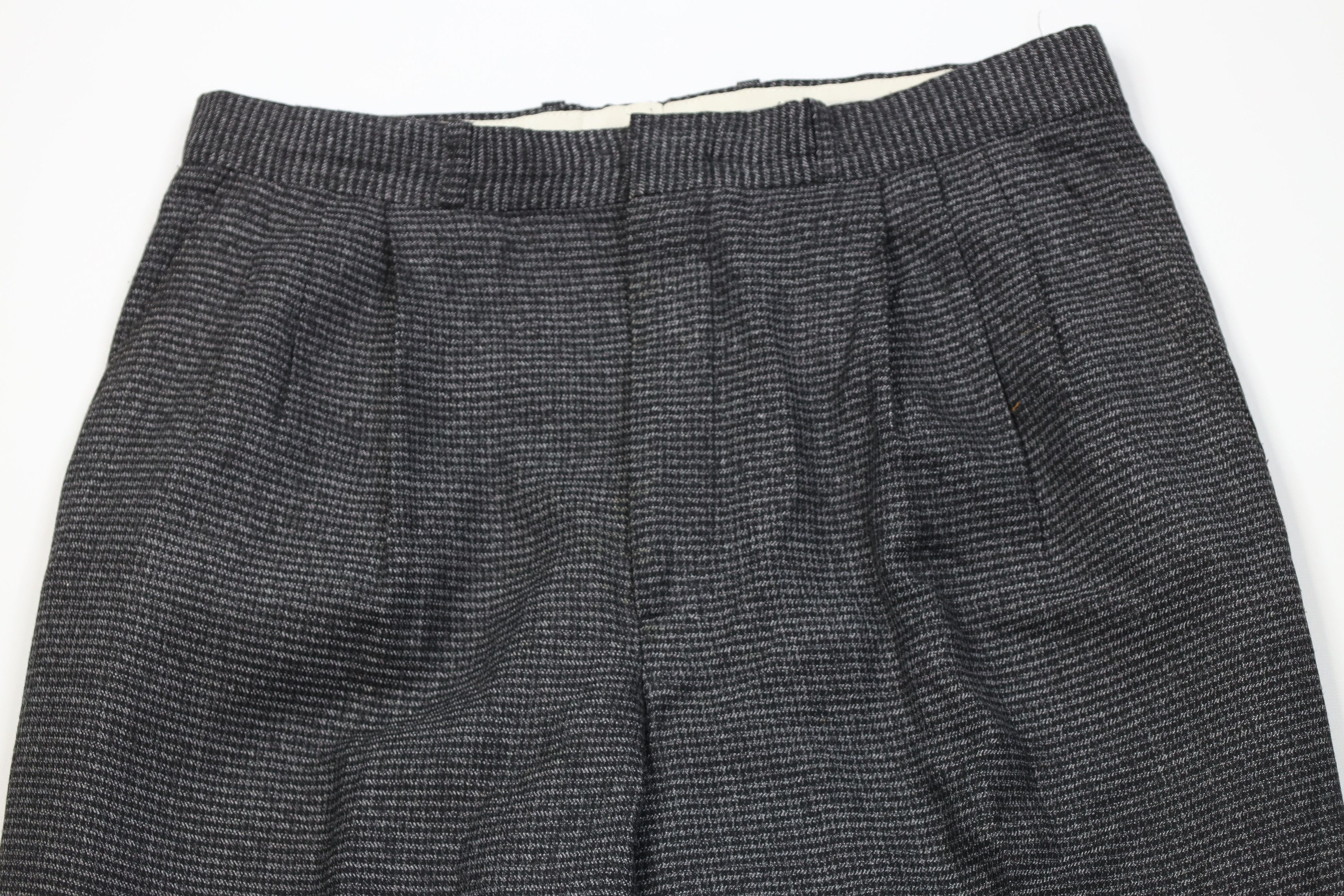 Vintage Vintage 90s Streetwear Knit Wide Leg Chino Pants Houndstooth Size US 32 / EU 48 - 2 Thumbnail