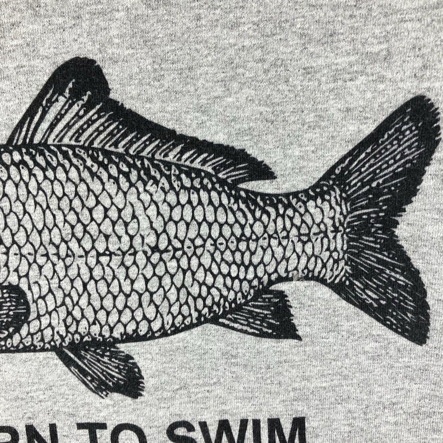 Born Born To Swim Ocean Is A Fvck Kill Em All 1989 I Am Fish Man Funny Quote T-Shirt Size US S / EU 44-46 / 1 - 7 Thumbnail