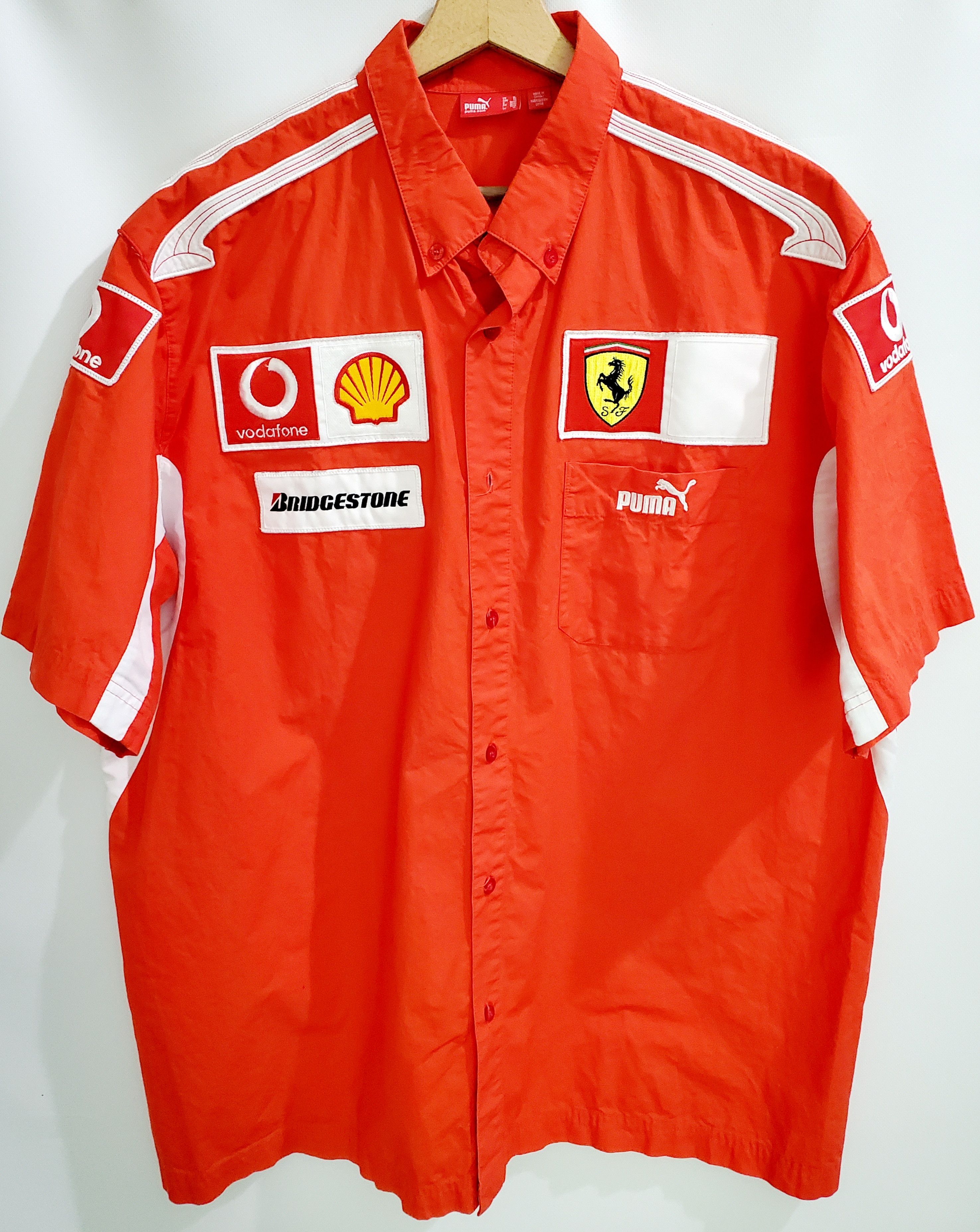 Ferrari × Vintage FERRARI T SHIRT RACING FORMULA ONE SHELL OFFICIAL MERCHANDIS Size US XL / EU 56 / 4 - 1 Thumbnail