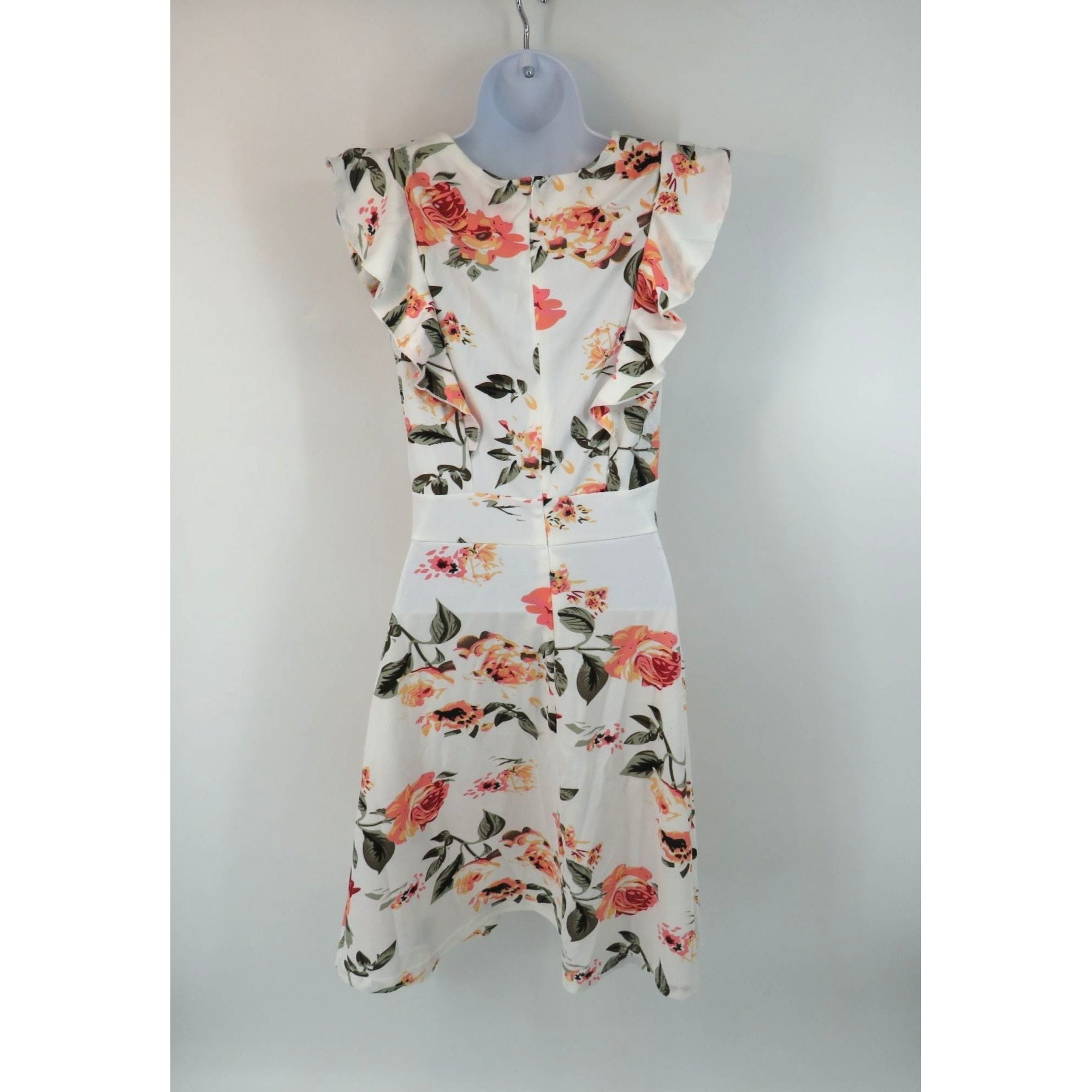 Other IHOT Small Floral Print Ruffle Sleeveless Dress Flare Style Size S / US 4 / IT 40 - 3 Thumbnail