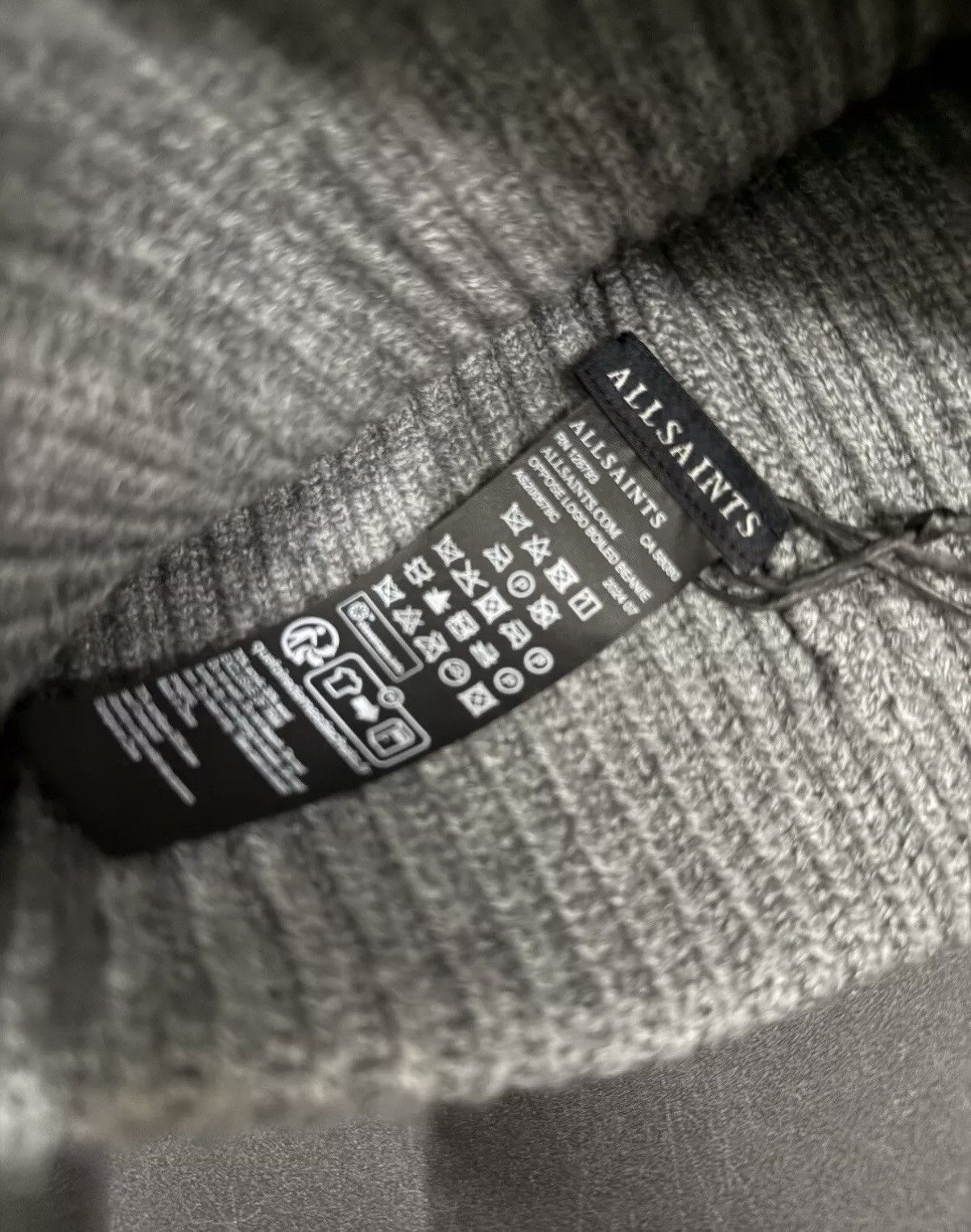 Allsaints AllSaints Embroidered Oppose Beanie - One Size Size ONE SIZE - 4 Thumbnail
