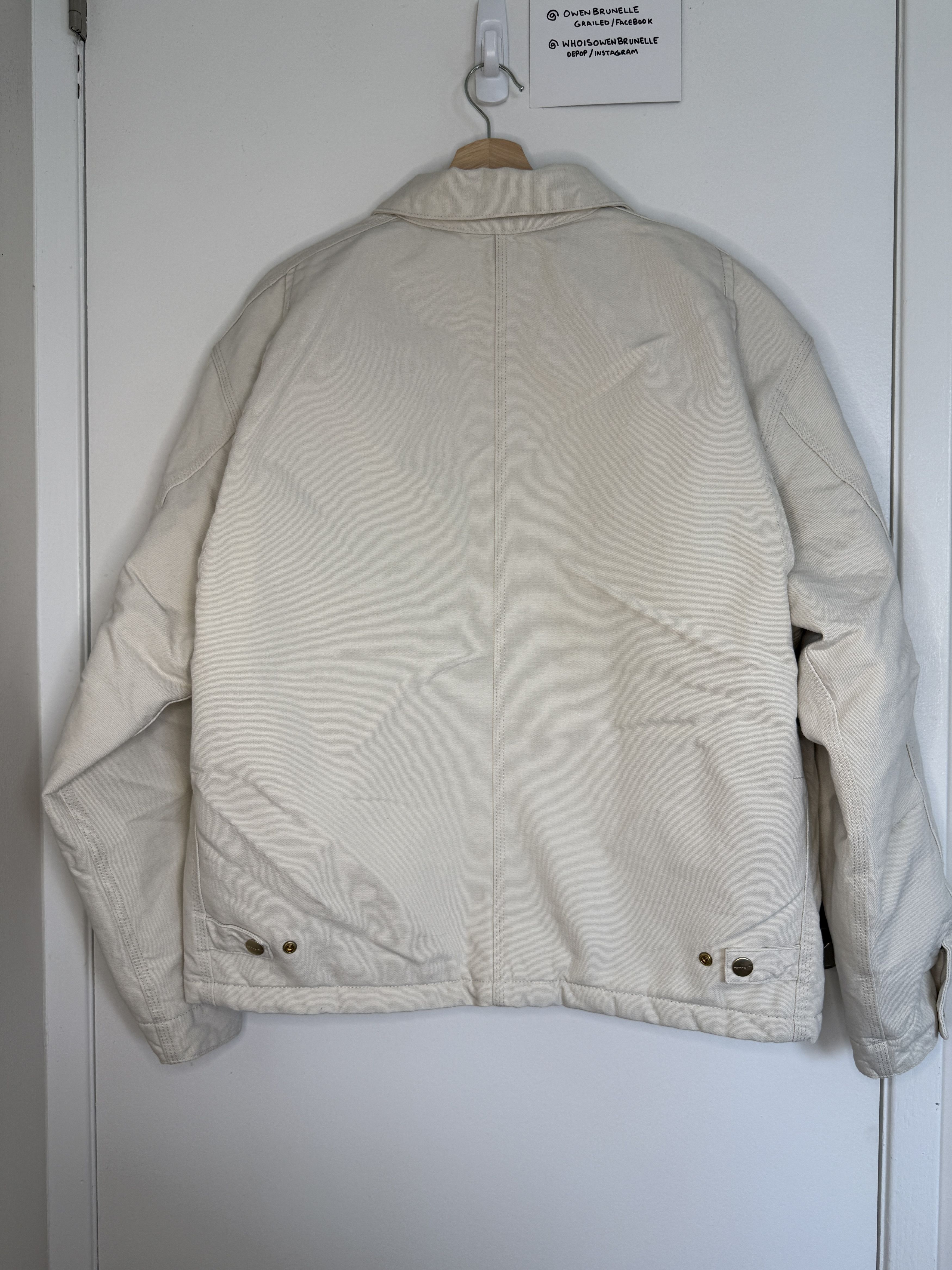 Carhartt Wip Carhartt WIP OG Arcan Jacket Salt Off-White Large NWT Size US L / EU 52-54 / 3 - 4 Thumbnail