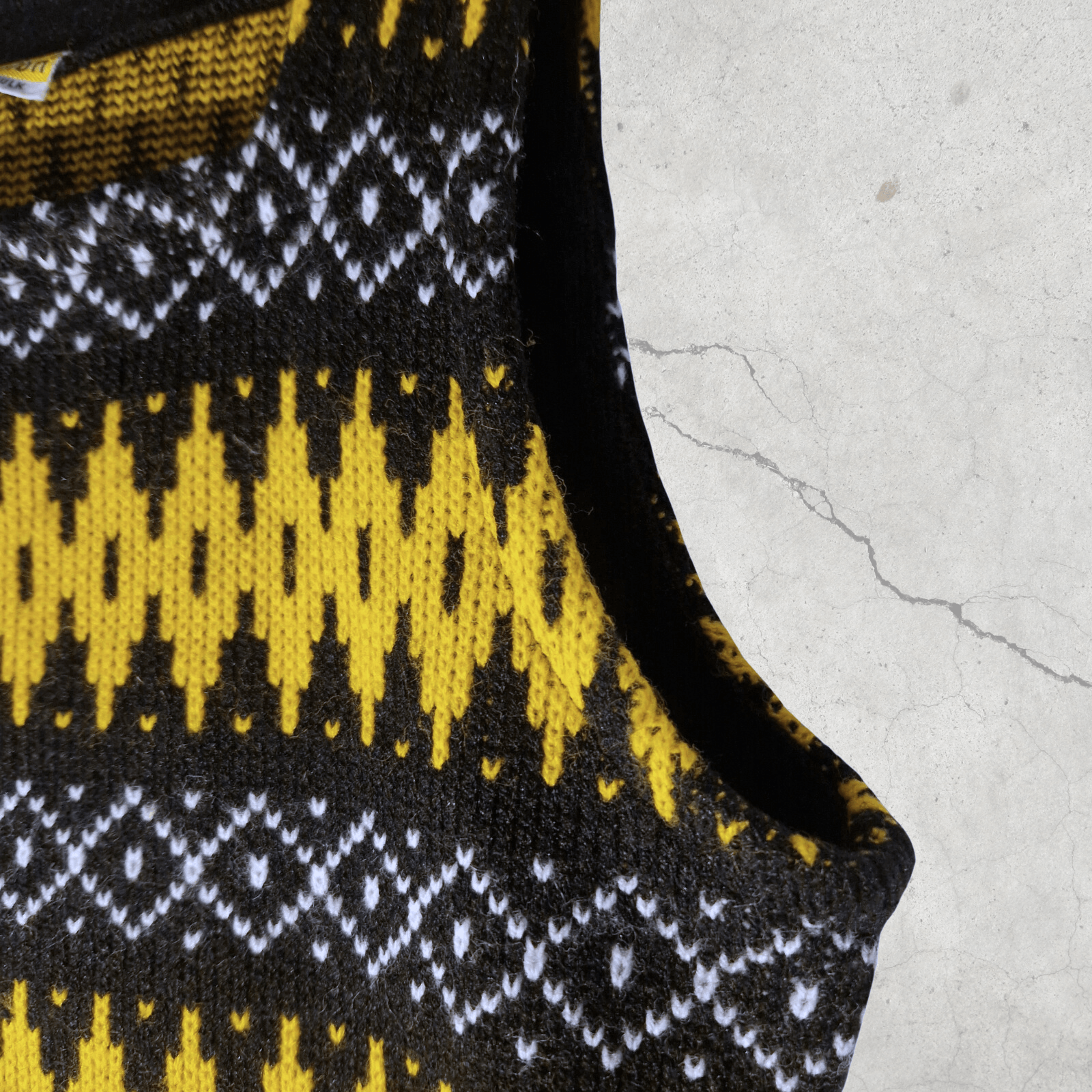 Retrofit × Vintage Vintage Dralon Knitted Vest - 90s Nordic Tank Top Size S / US 4 / IT 40 - 4 Thumbnail