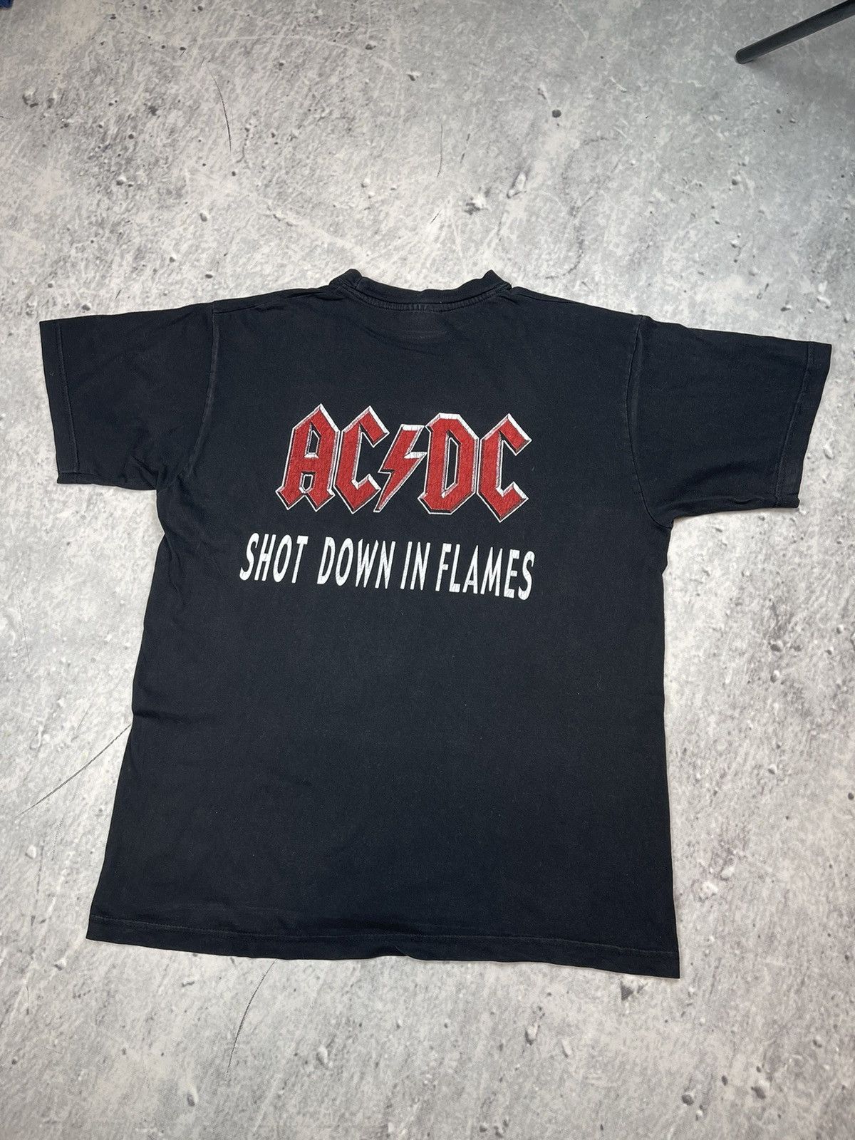 AC/DC × Vintage AC/DC rock tee black shirt Shot Down Size US L / EU 52-54 / 3 - 2 Thumbnail