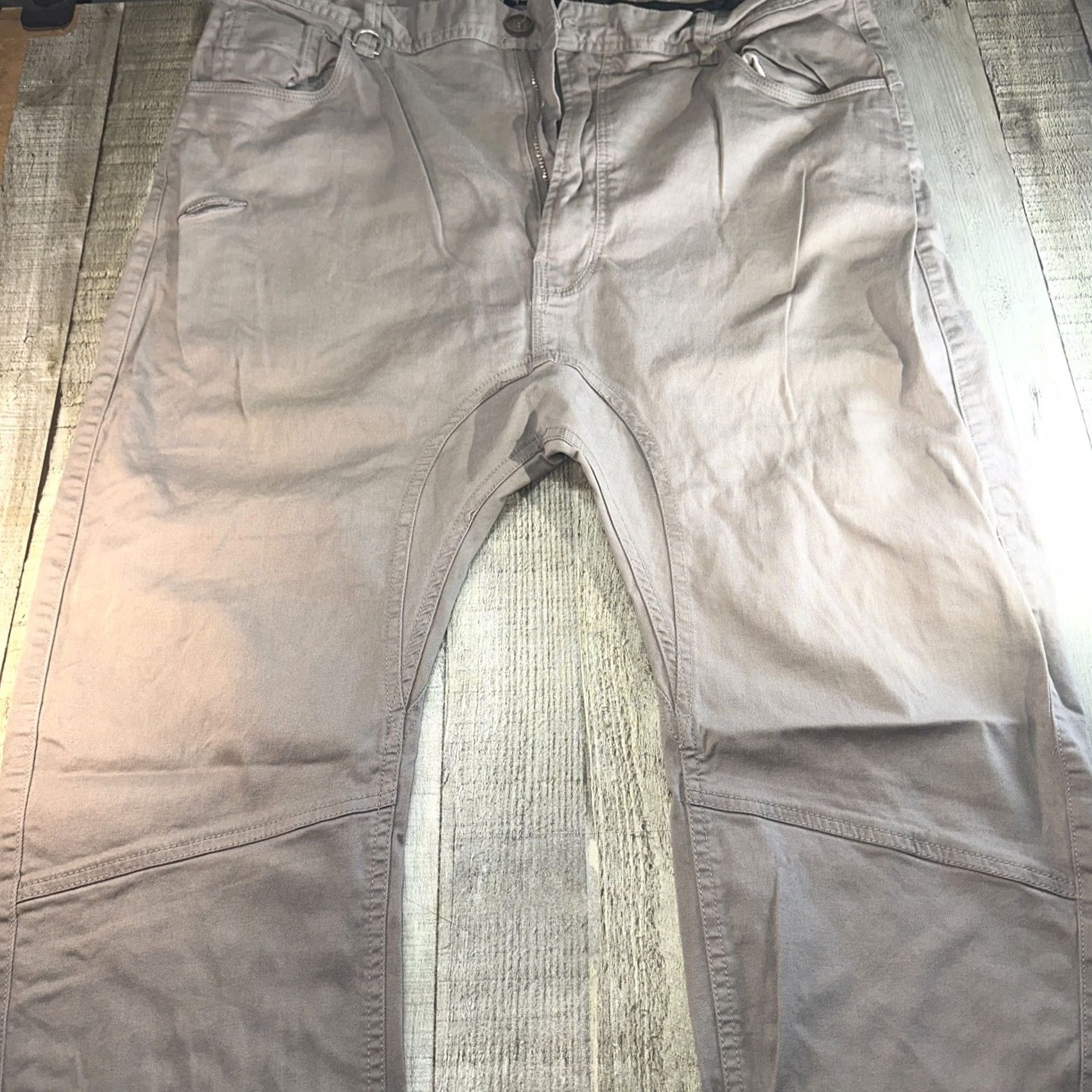 Vintage Publish Jeans 38x32 Stretchy Men's Jeans Gray Tapered Regular Inseam 32 Size US 38 / EU 54 - 3 Thumbnail
