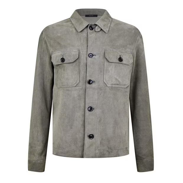 Tom Ford o1g2r1mq0724 Suede Over Shirt Jackets in Grey Size US M / EU 48-50 / 2 - 1 Thumbnail