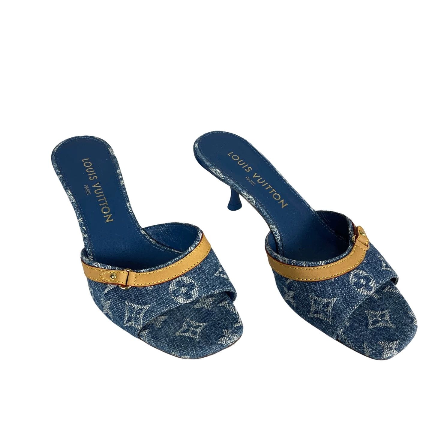 Louis Vuitton Louis Vuitton Monogram Denim Mules Size 37 Size US 7 / IT 37 - 1 Thumbnail