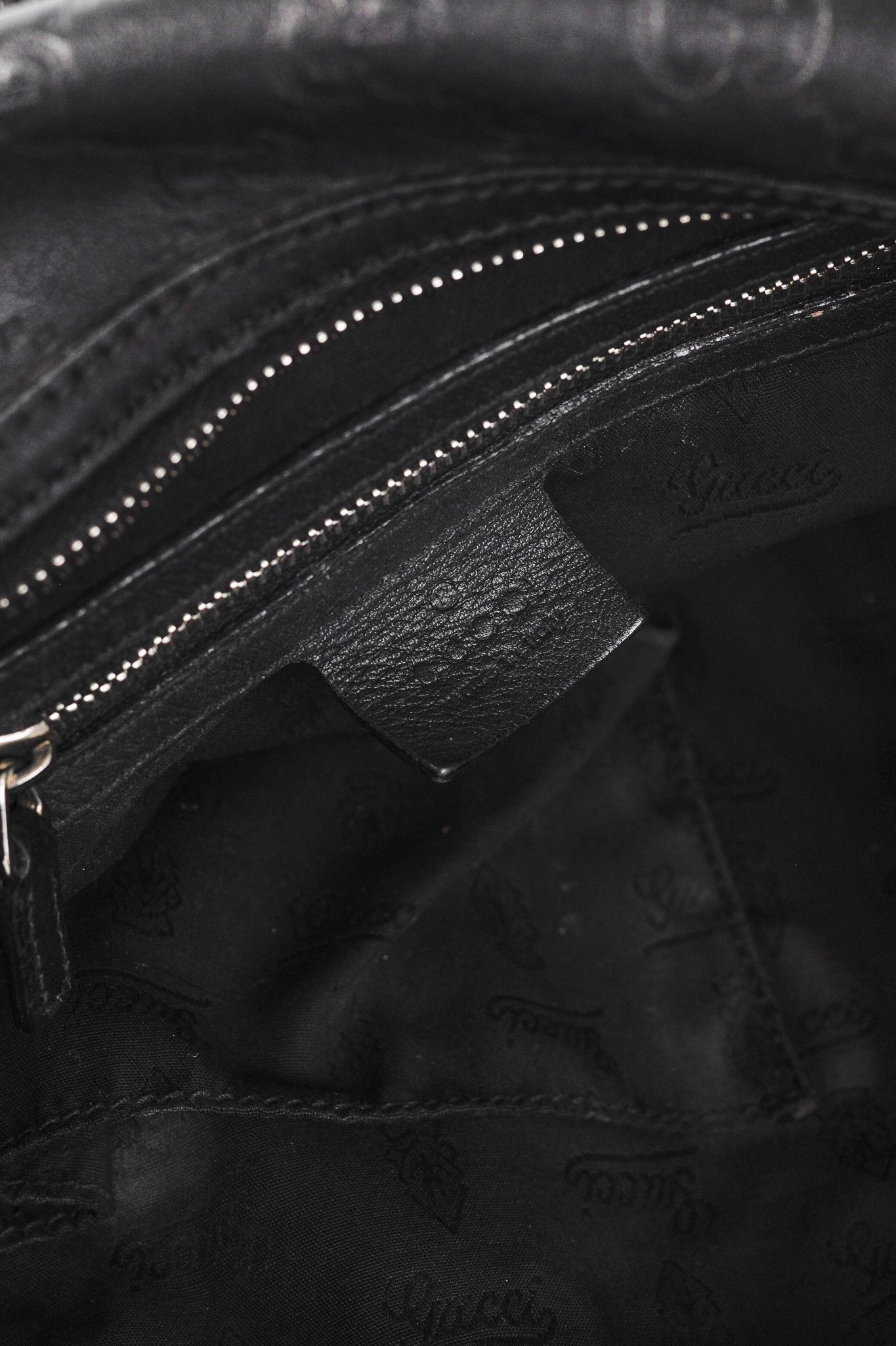 Gucci Gucci GG Twins Black Guccissima Leather Large Hobo Size ONE SIZE - 11 Thumbnail
