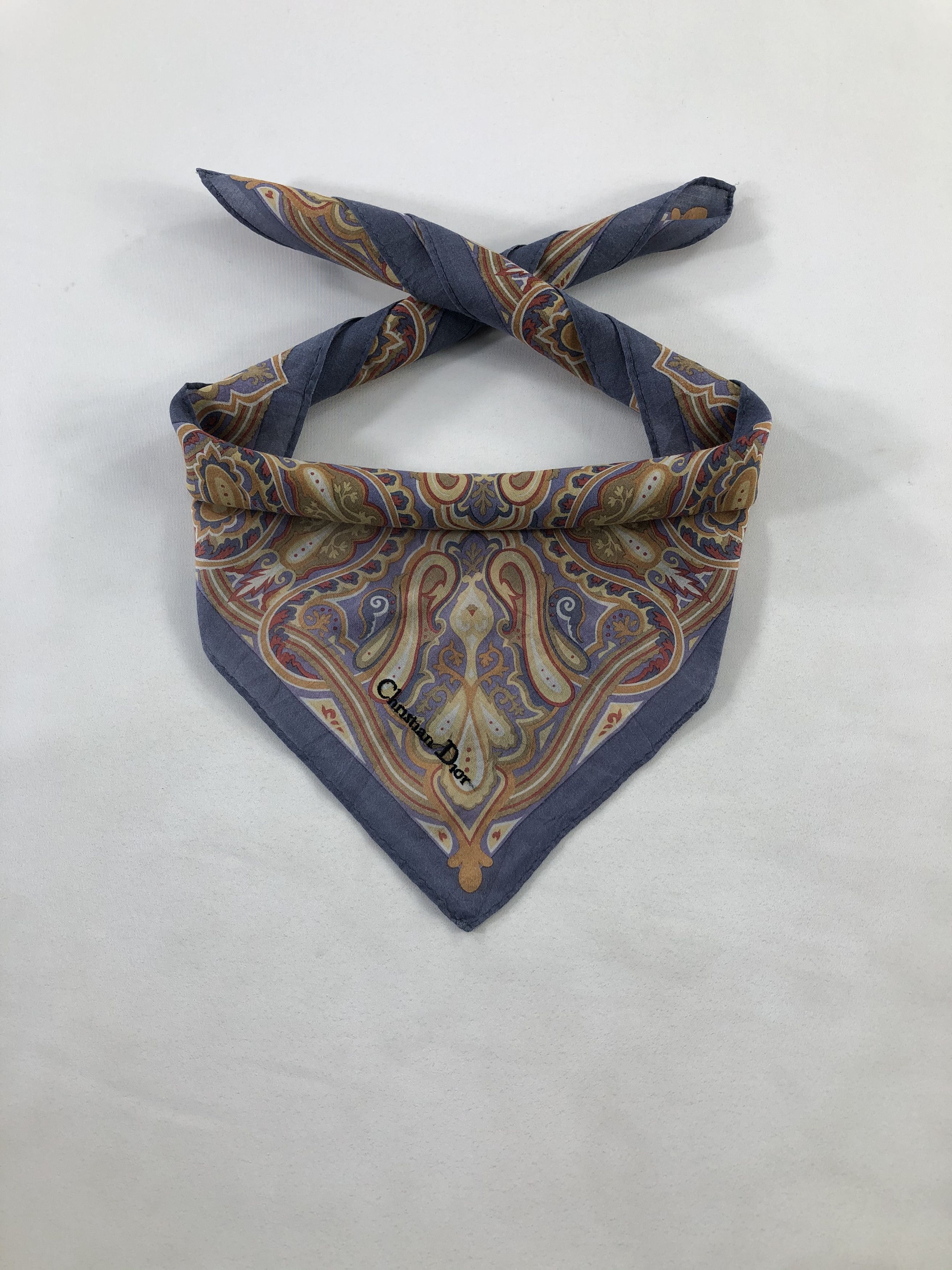 Vintage Christian Dior Handkerchief / Bandana / Babushka Size ONE SIZE - 1 Thumbnail