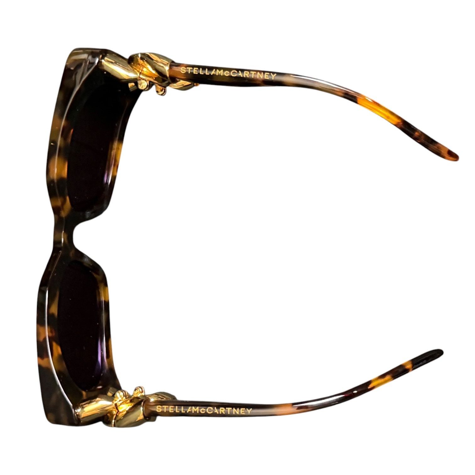 Stella McCartney Stella McCartney Tortoise Shell Gold Chain 54mm Sunglasses Size ONE SIZE - 7 Thumbnail