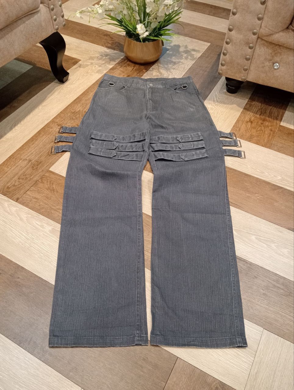 If Six Was Nine SLASH NUMBER JAPAN STRETCH BANDAGE PANTS Size US 31 - 3 Thumbnail