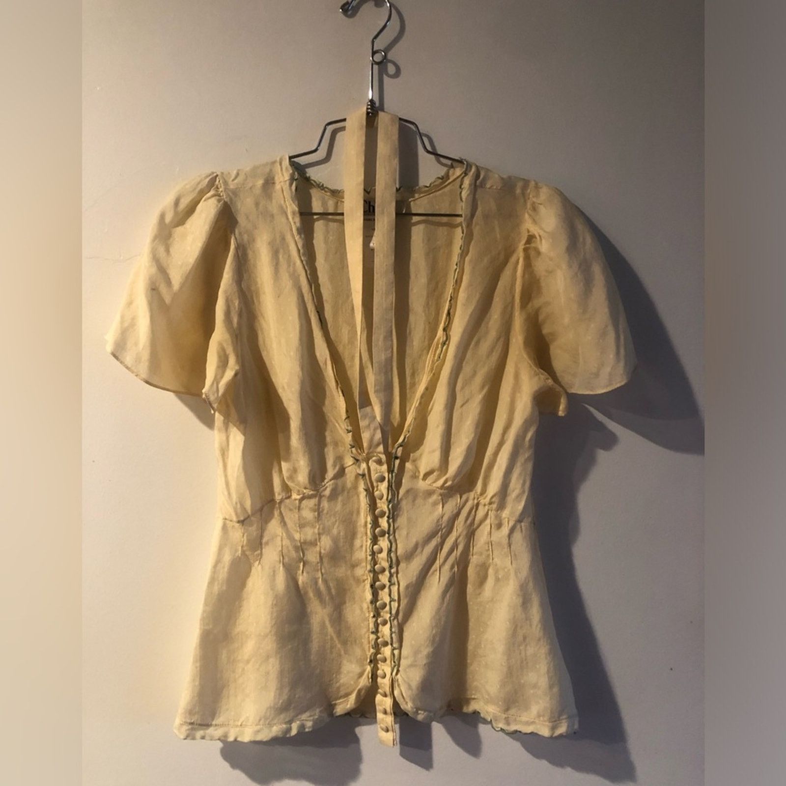 Chloe Vintage Chloe silk top low cut Buur toned with neck wrap Size S / US 4 / IT 40 - 4 Thumbnail