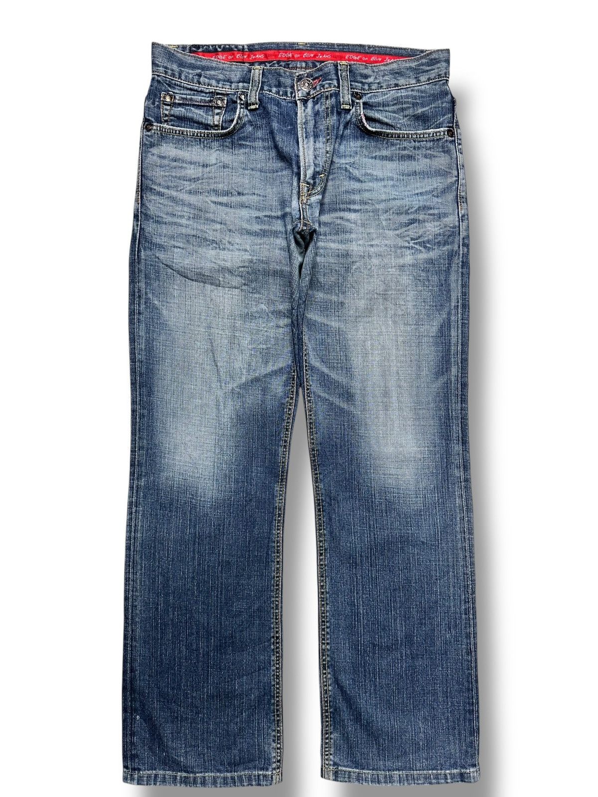 Edwin Edwin EDGE of BLUE JEANS Japan Straight Leg with Faded Wash Size US 35 - 1 Thumbnail