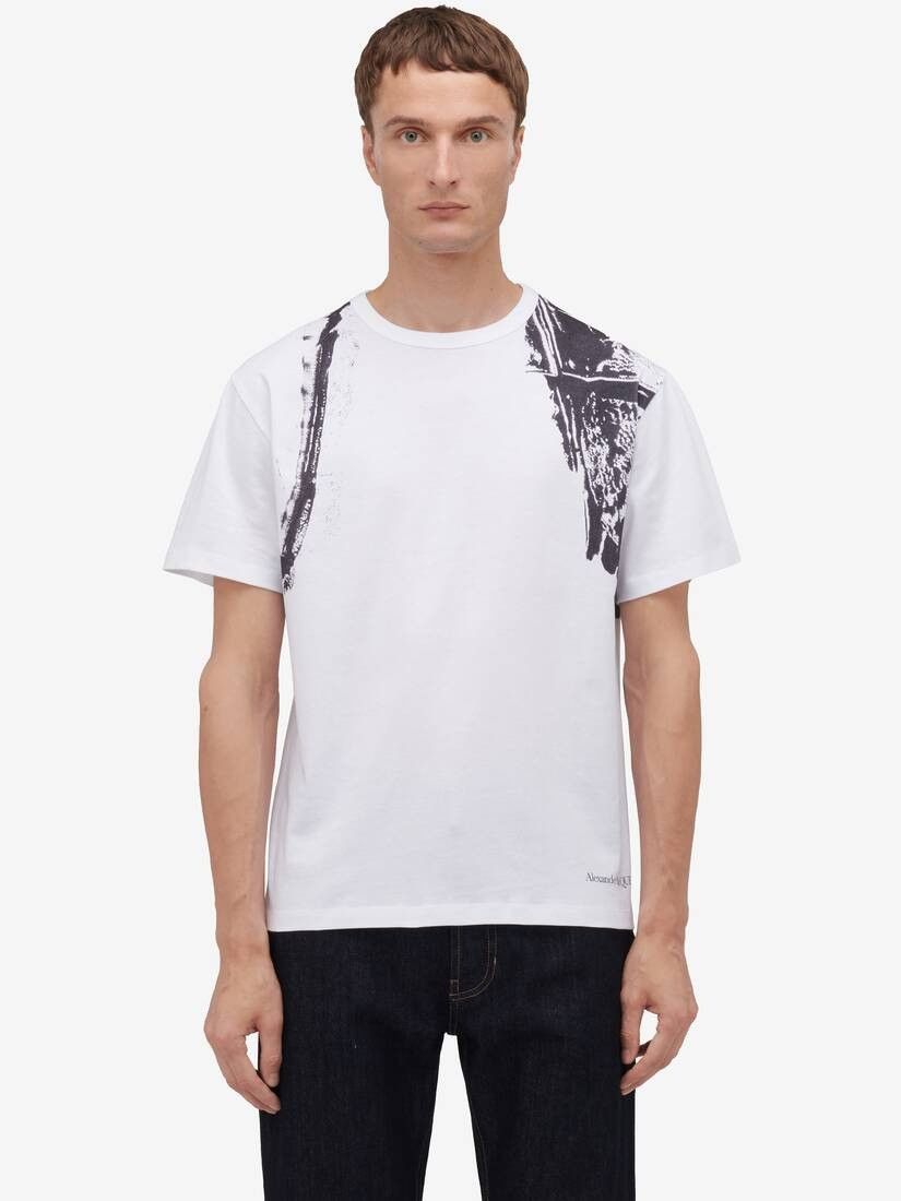 Alexander McQueen o1w1db10725 T- Shirt in White Size US L / EU 52-54 / 3 - 2 Thumbnail