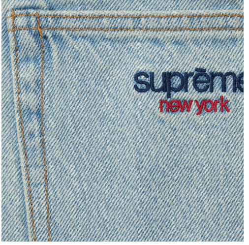 Supreme Supreme Baggy Jean FW24 Light Washed Indigo 32 Size US 32 / EU 48 - 3 Thumbnail