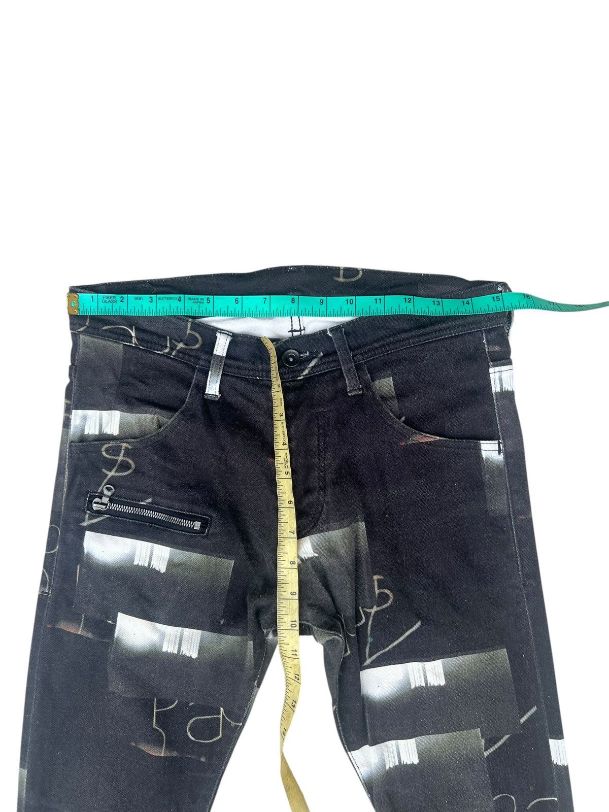 SHAREEF Vintage Shareef Japan All Printed Denim Jeans Size US 29 - 2 Thumbnail