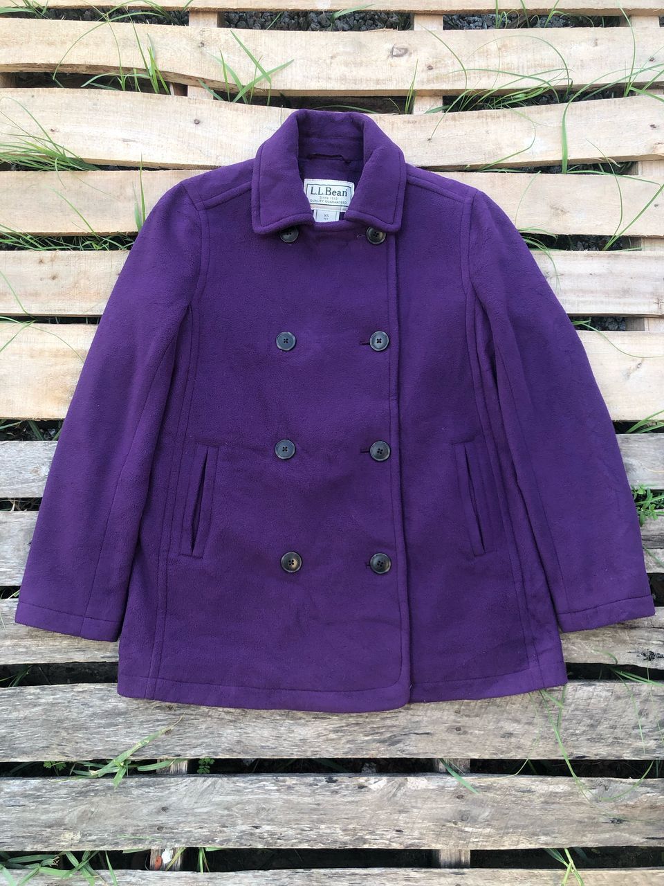 L.L. Bean Vintage LL Bean Double Breasted Fleece Coat Size XS / US 0-2 / IT 36-38 - 1 Thumbnail