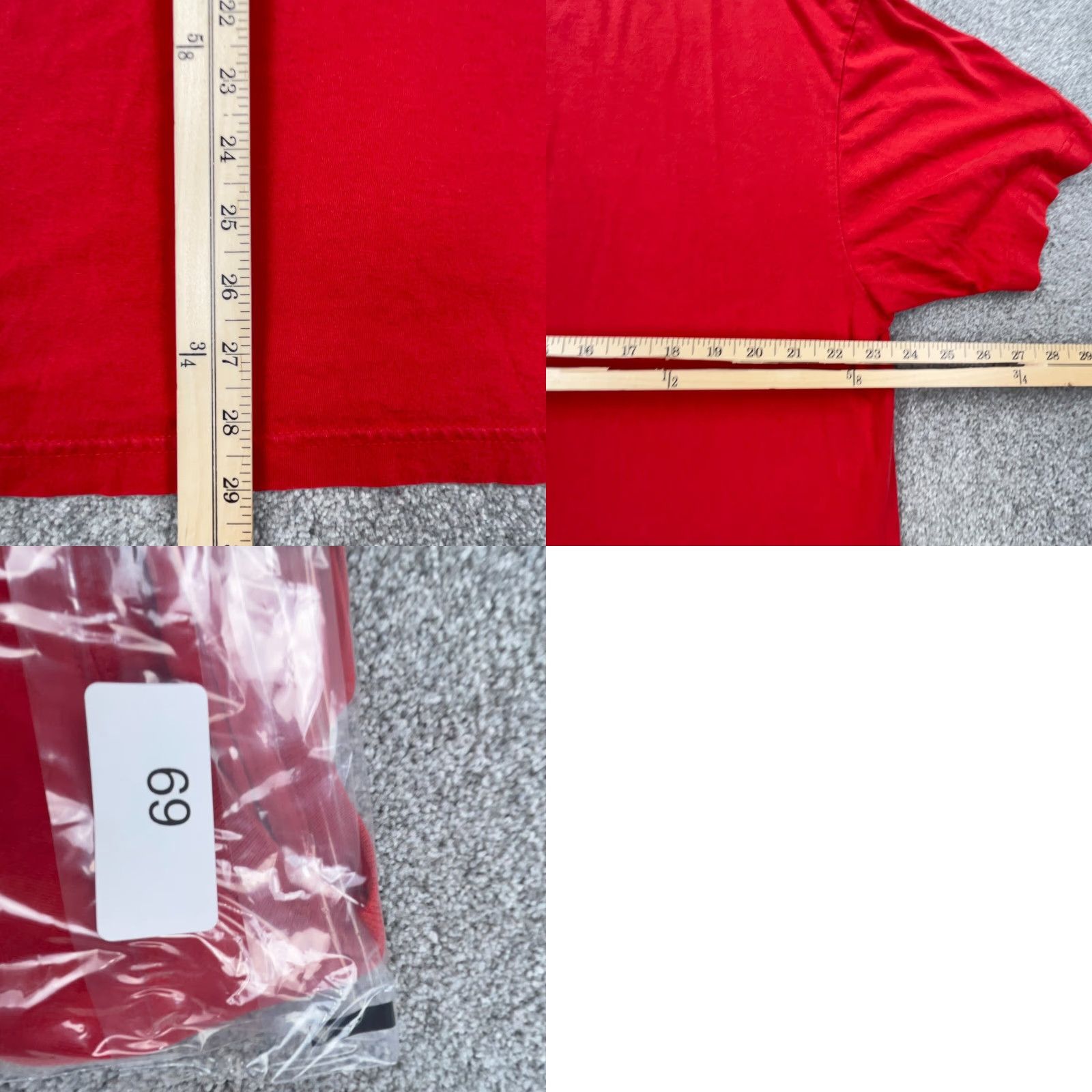 Tommy Hilfiger VINTAGE Tommy Hilfiger Shirt Men XL Red Blue Tee Spell Out 90s Y2K 2000s Logo 69 Size US XL / EU 56 / 4 - 8 Thumbnail