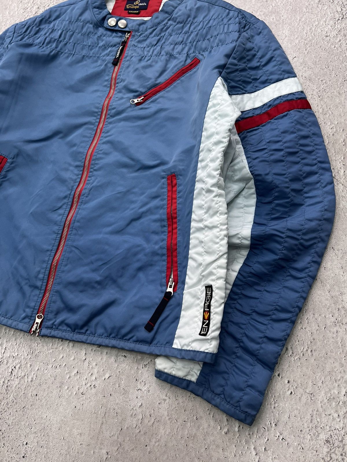 Diesel × If Six Was Nine × Le Grande Bleu (L.G.B.) VINTAGE RACING Y2K ENERGIE MAISON MARGIELA STYLE JACKET Size US XL / EU 56 / 4 - 6 Thumbnail
