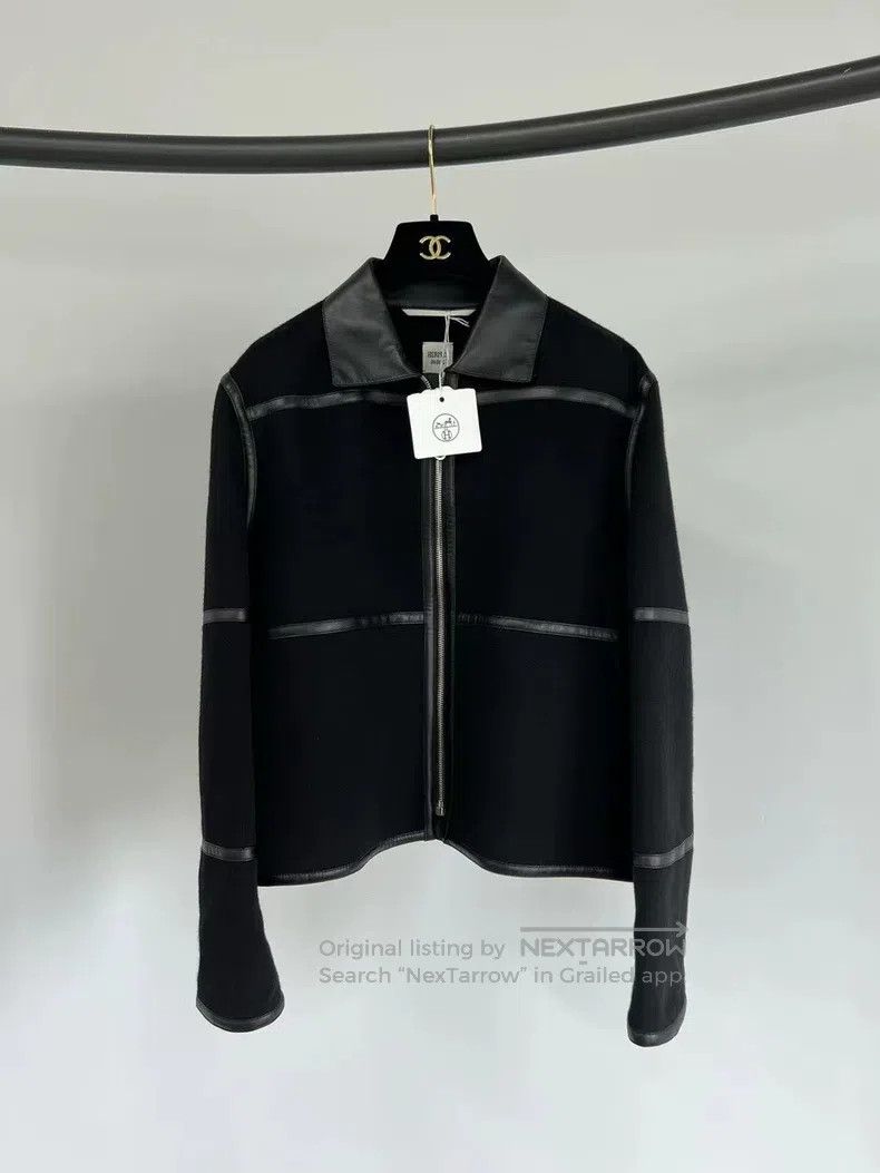 Hermes Hermes Black cashmere and leather price Size M / US 6-8 / IT 42-44 - 1 Thumbnail