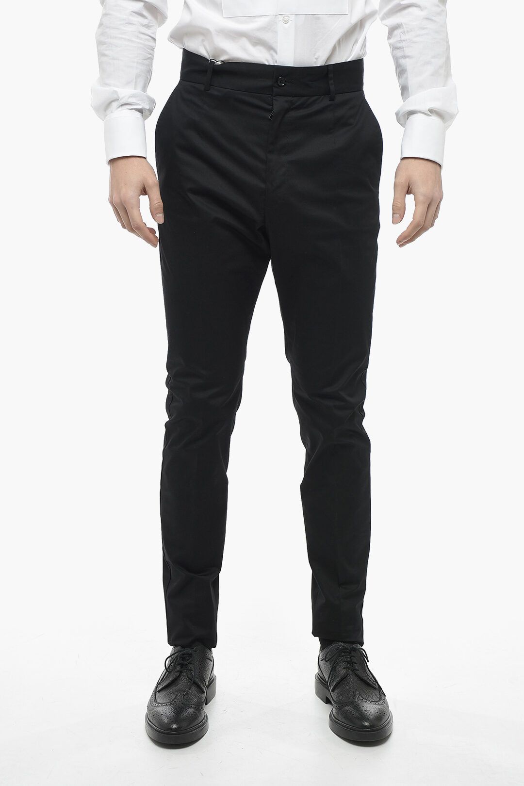 image of Dolce Gabbana Og1Mm0424 Ss 1992 High Waisted Pant In Black, Men's (Size 32)