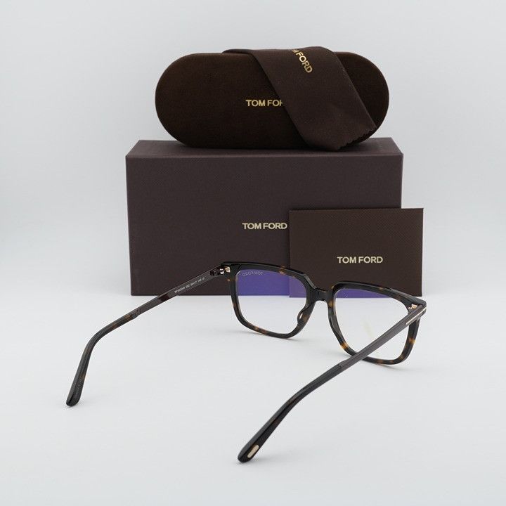 Tom Ford Tom Ford FT6039-B 052 Eyeglasses Dark Havana 54mm Rectangle Size ONE SIZE - 10 Thumbnail