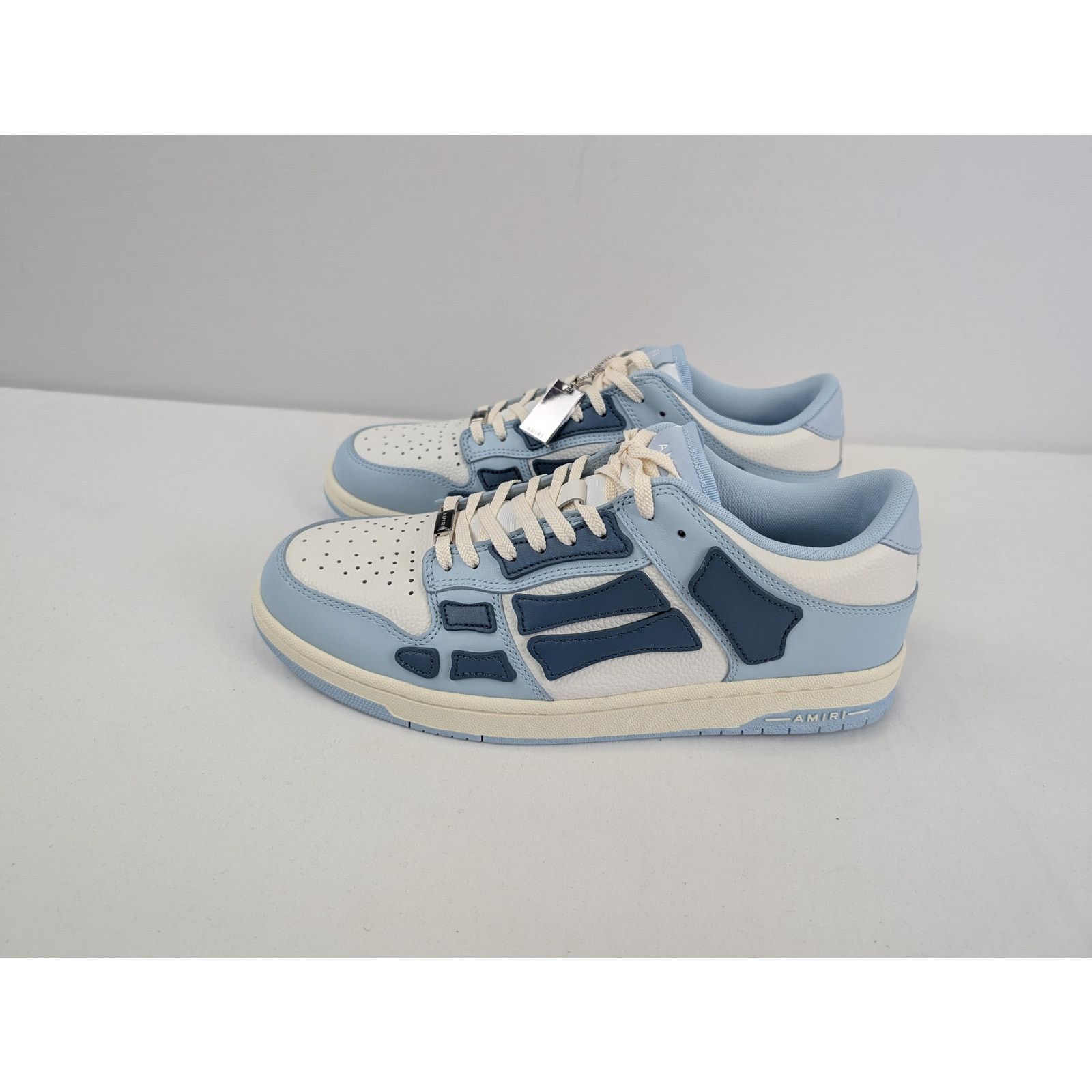 Amiri o1rshd1 Skel Top Low / Skeleton Low Top Sneakers Baby Blue Size US 12 / EU 45 - 7 Thumbnail