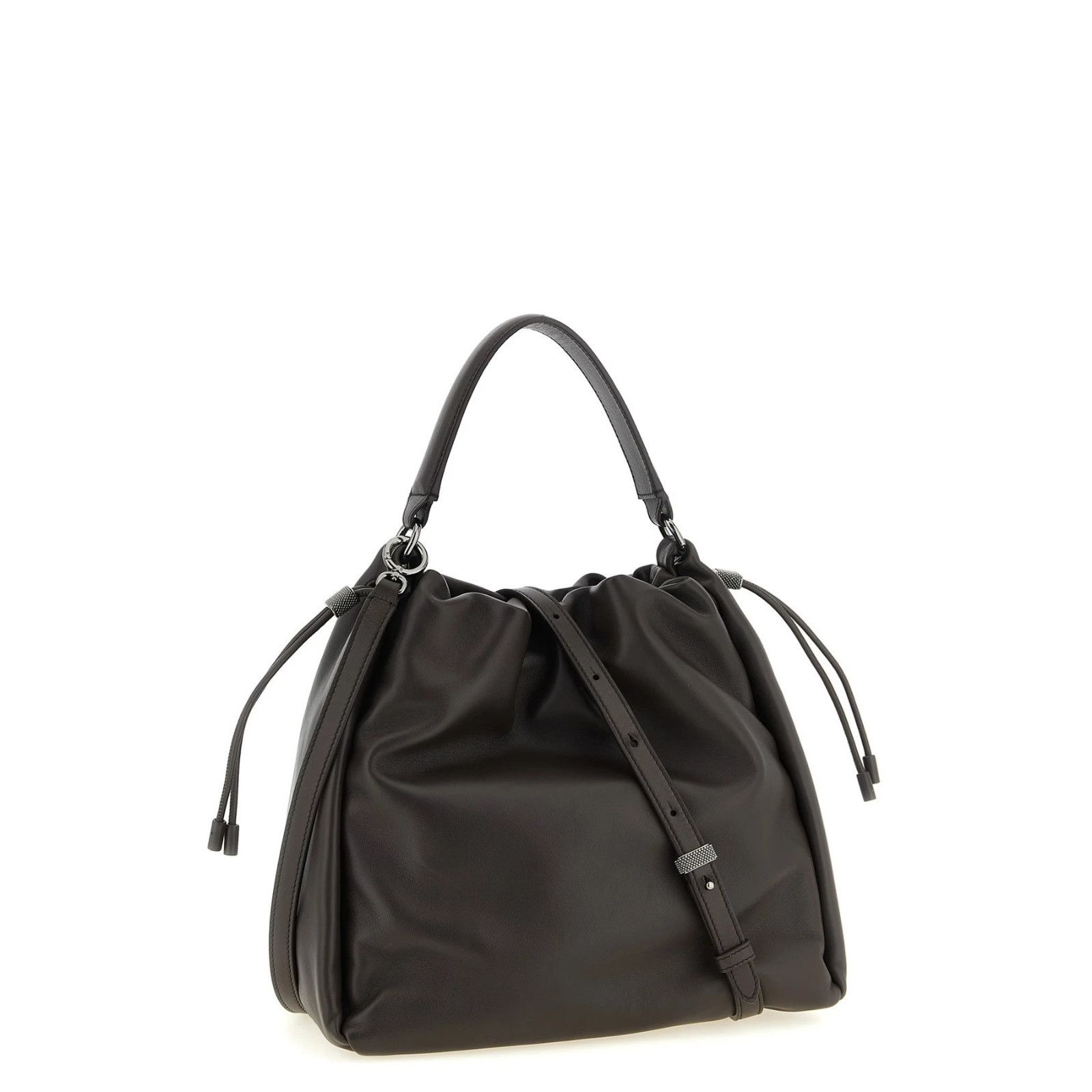 Brunello Cucinelli BRUNELLO CUCINELLI $4400 Brown Bucket Bag New & Authentic Size ONE SIZE - 2 Thumbnail