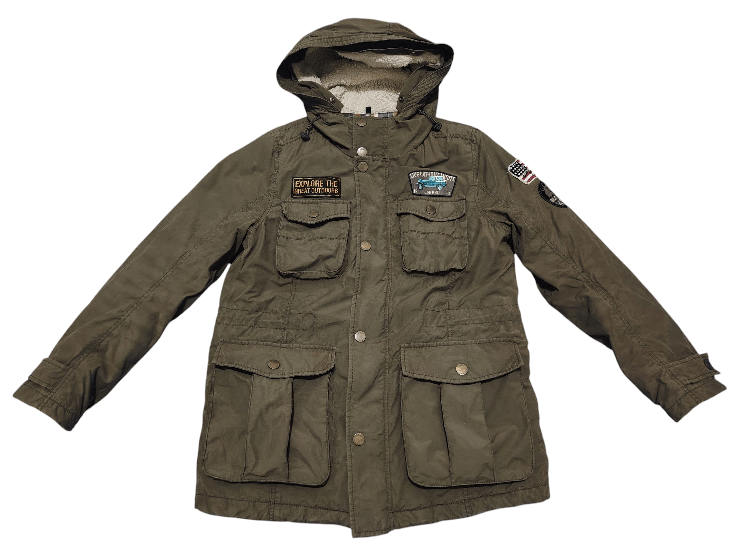 Japanese Brand Vtg Japanese Jeep Jacket Military Style Jakcet Size US XL / EU 56 / 4 - 1 Thumbnail